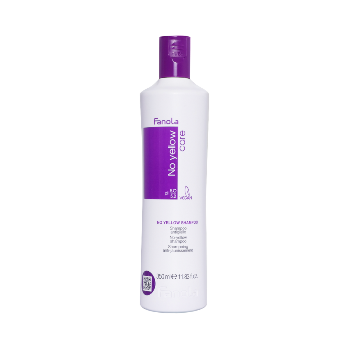 FANOLA No Yellow Shampoo neutralizzante del colore per capelli biondi 350 ml