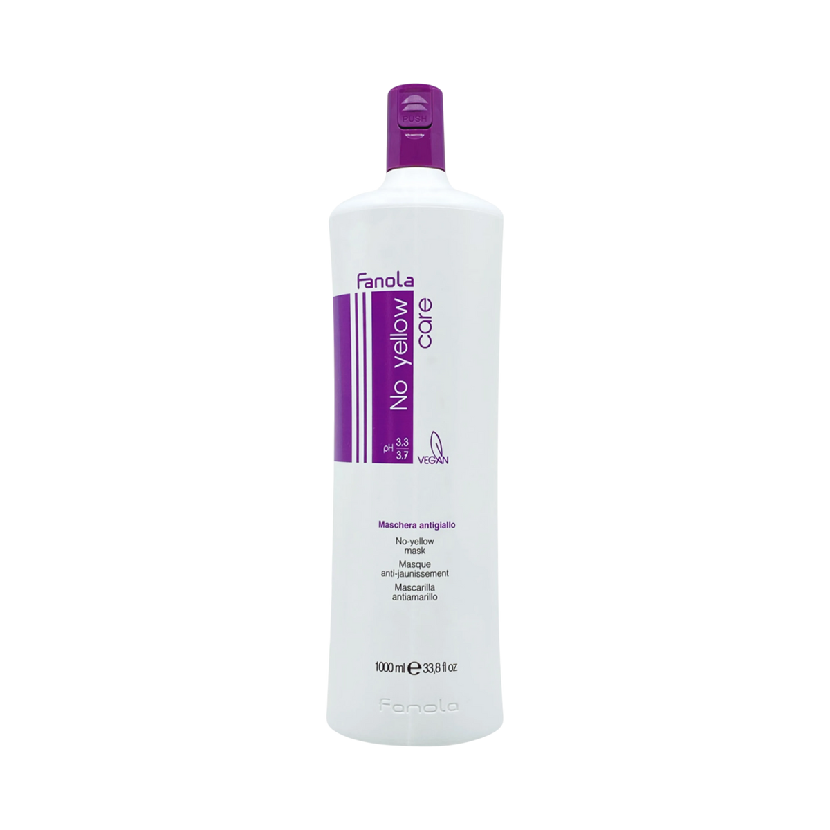 FANOLA NO YELLOW Maschera neutralizzante del colore per capelli biondi 1000 ml