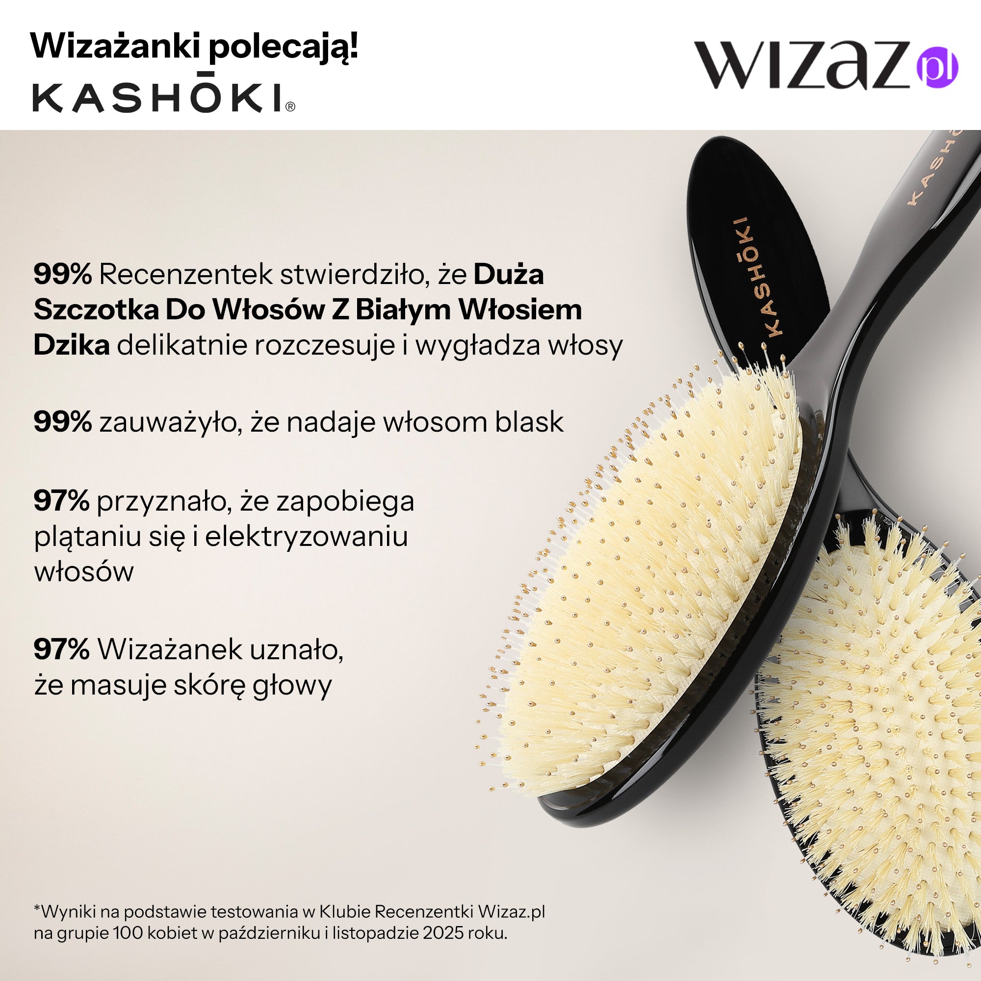 Kashōki Smooth White Detangler Spazzola Ovale Grande Per Capelli Con Setole Di Cinghiale #5