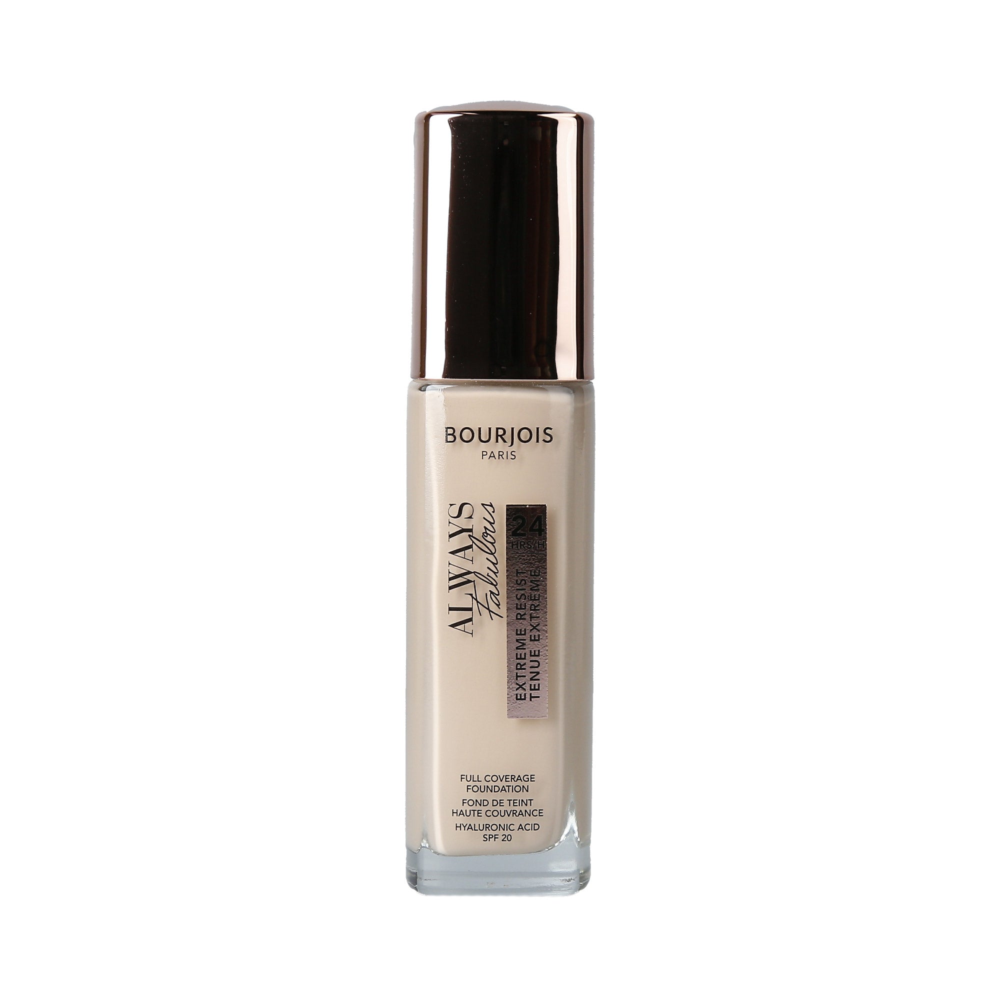 BOURJOIS ALWAYS FABULOUS Full Coverage Foundation SPF20 120 Light Ivory 30ml