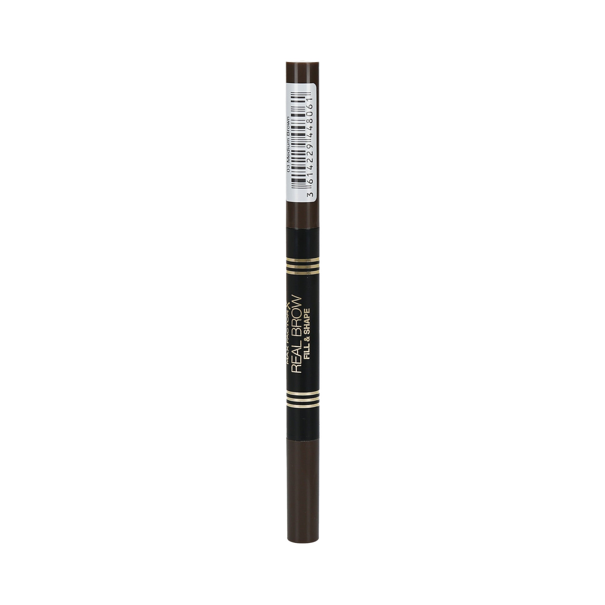 MAX FACTOR Real Brow Fill&Shape Matita per sopracciglia a doppia estremità 03 Medium Brown 