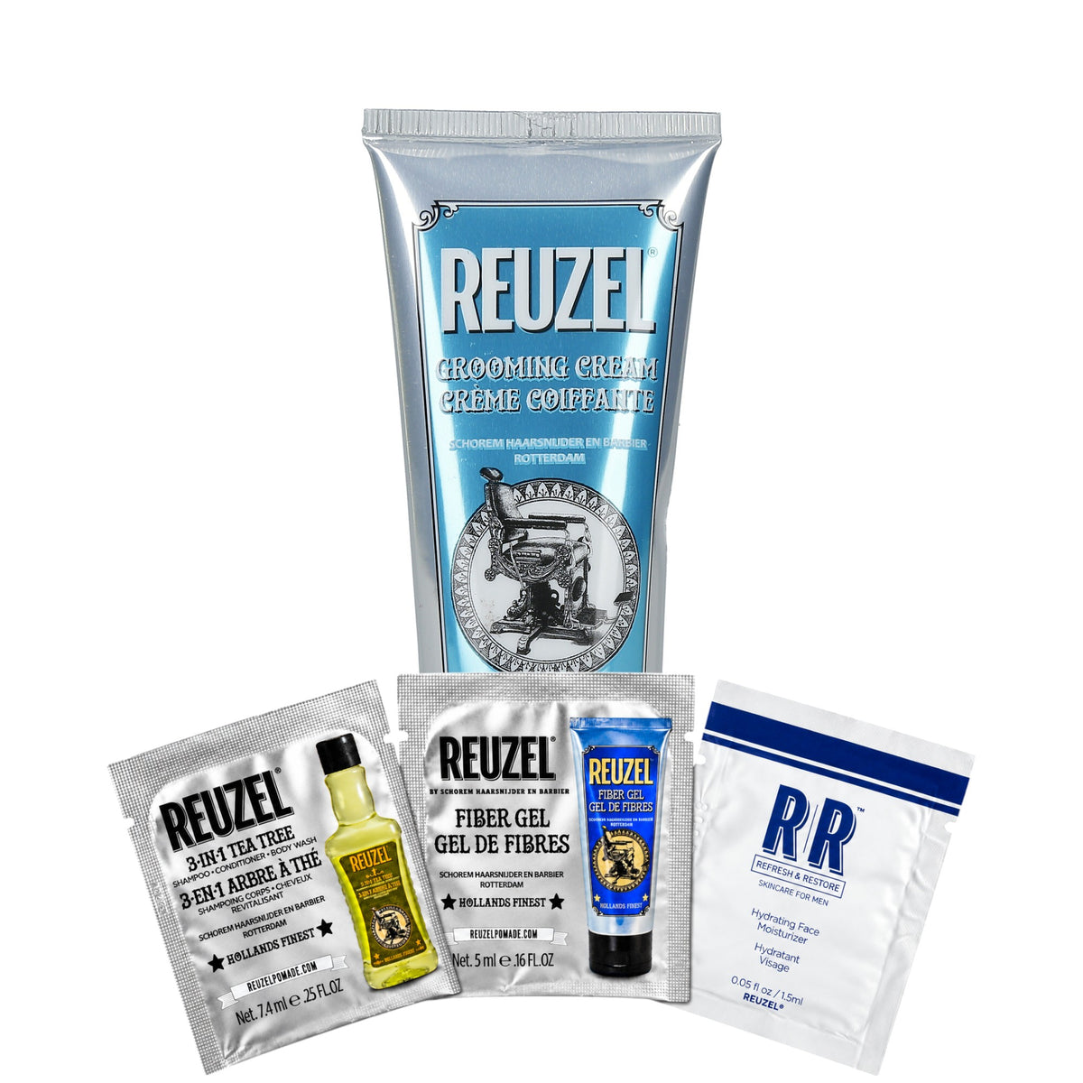 REUZEL GROOMING Krem do modelowania włosów 100 ml + 3 saszetki