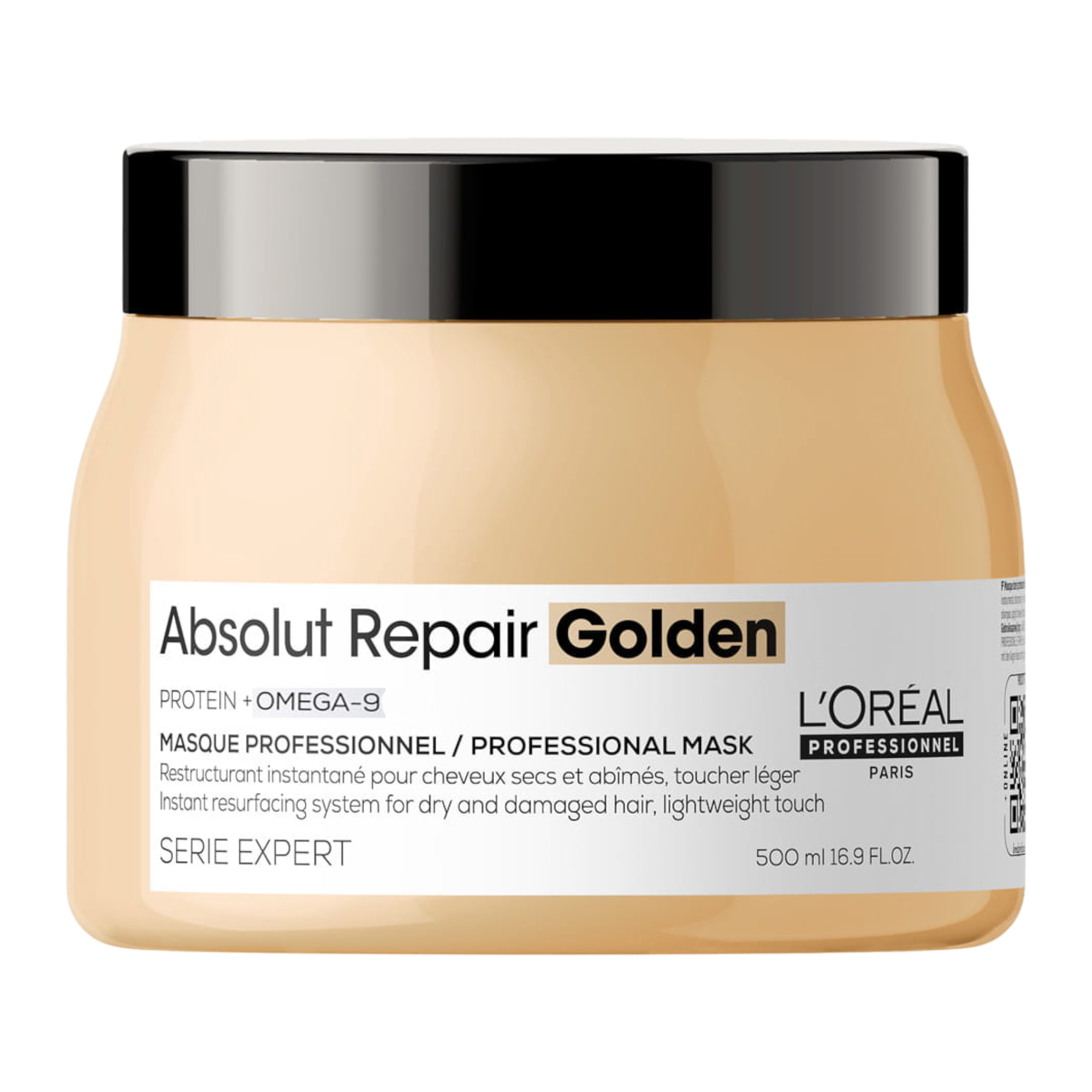 L’OREAL PROFESSIONNEL ABSOLUT REPAIR GOLDEN PROTEIN + OMEGA-9 Maschera dorata per capelli danneggiati 500 ml