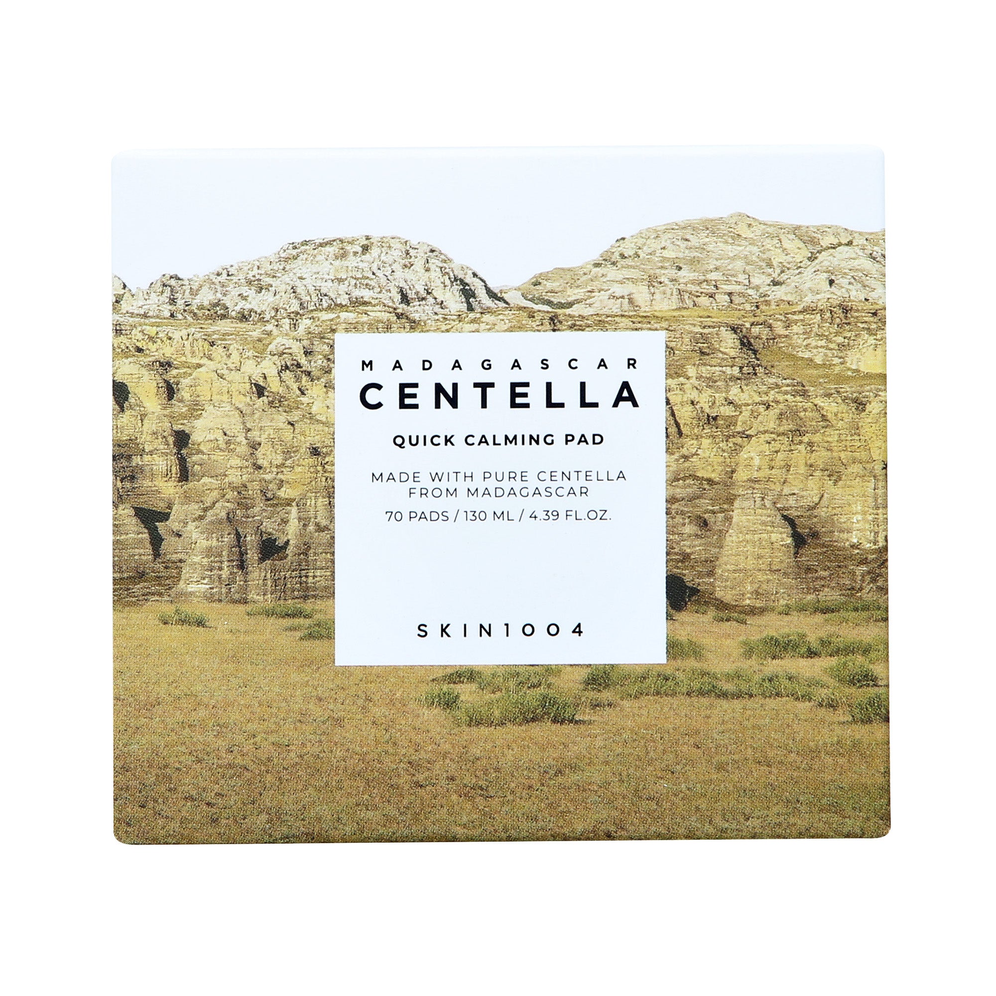 SKIN1004 MADAGASCAR CENTELLA QUICK CALMING PAD Tonizujące płatki do twarzy 130 ml 70 szt.