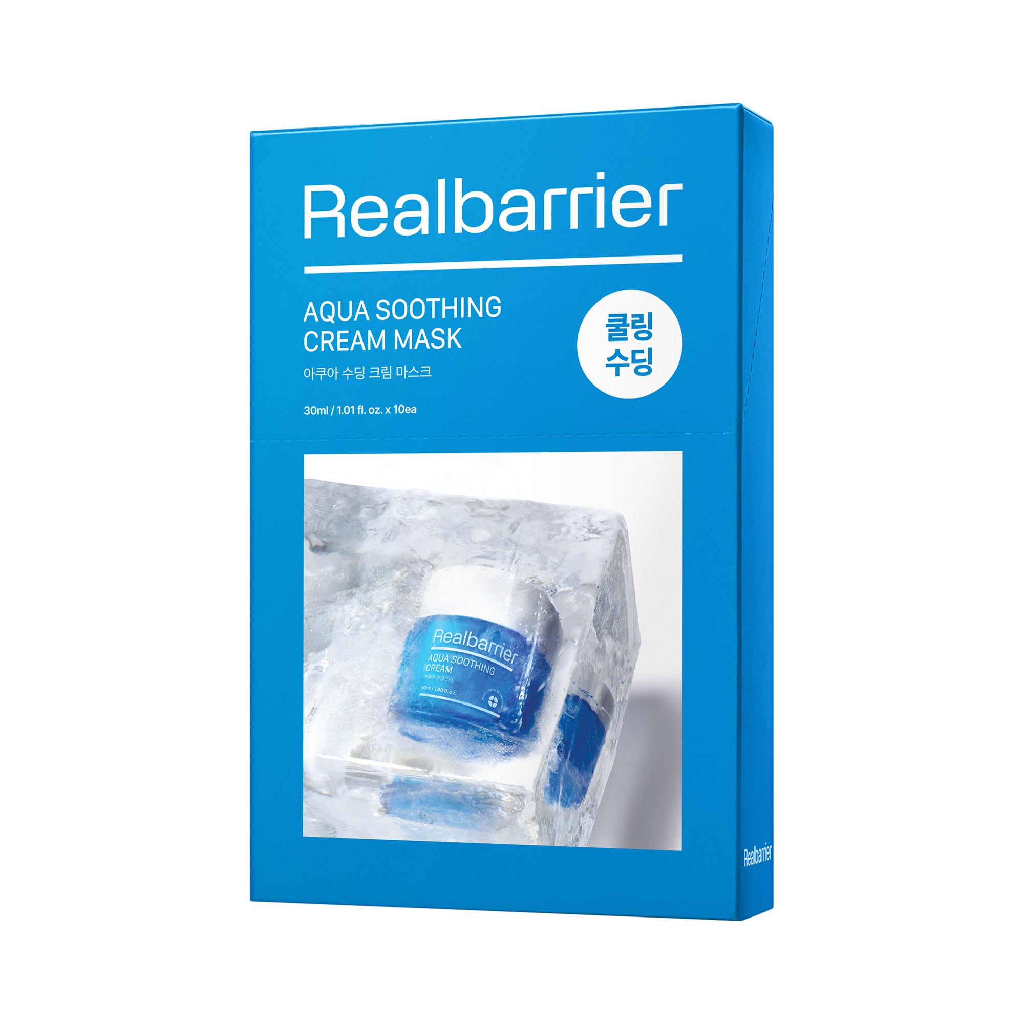 REAL BARRIER AQUA SOOTHING CREAM MASK Głęboko nawilżająca maska w płachcie 30 ml (10 szt.)