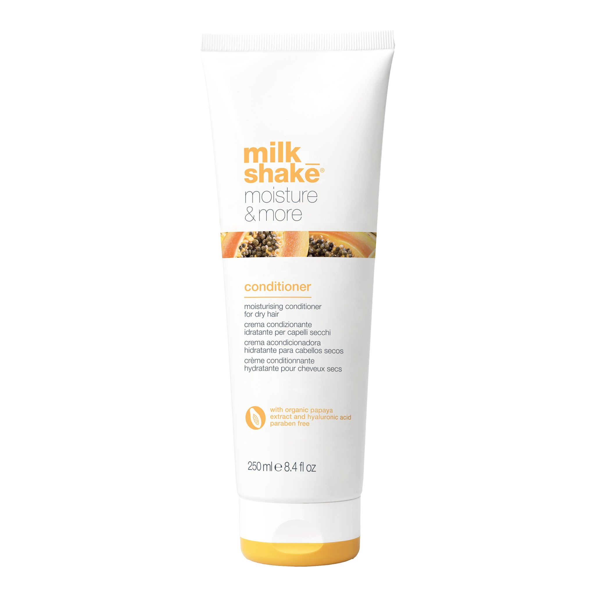 MILK SHAKE MOISTURE&MORE Balsamo altamente idratante per capelli secchi e ribelli 250 ml