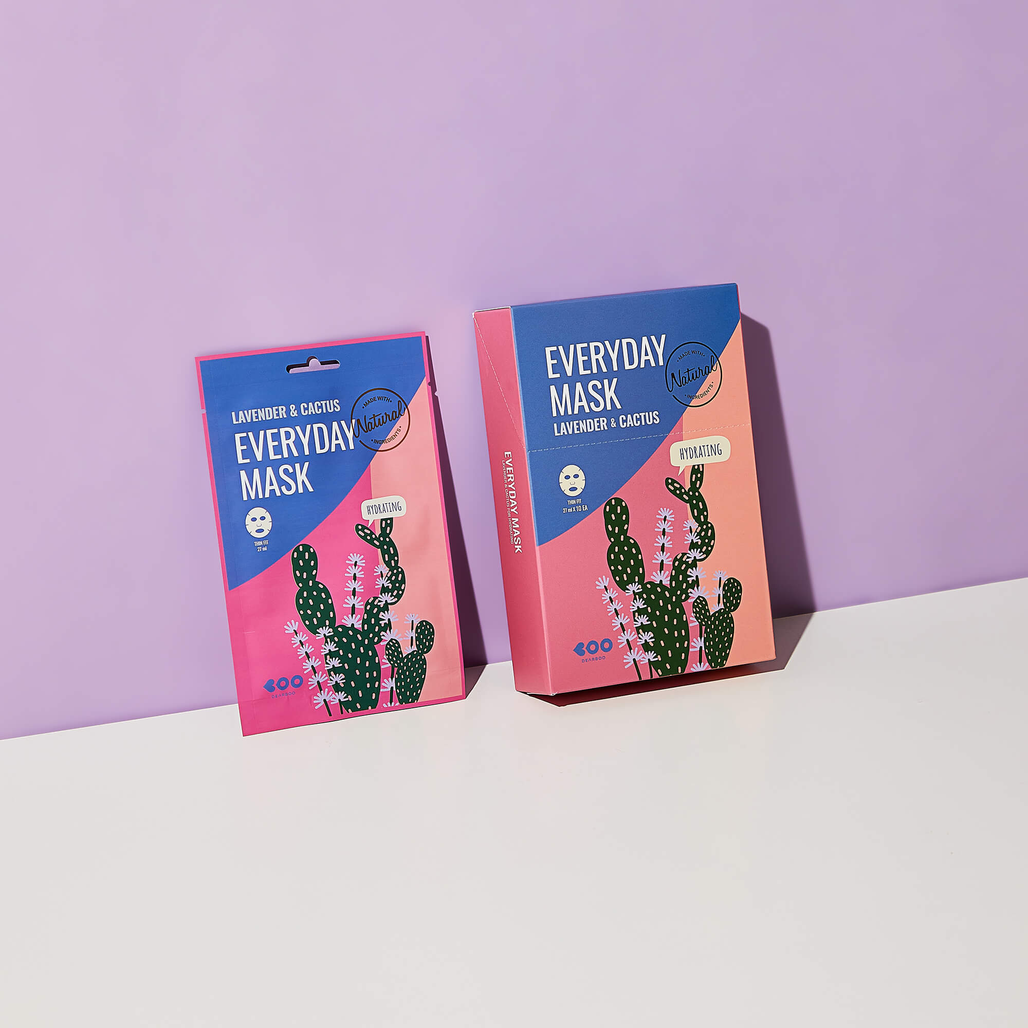 DEARBOO EVERYDAY LAVANDE ET CACTUS Masque en tissu hydratant 27 ml #6