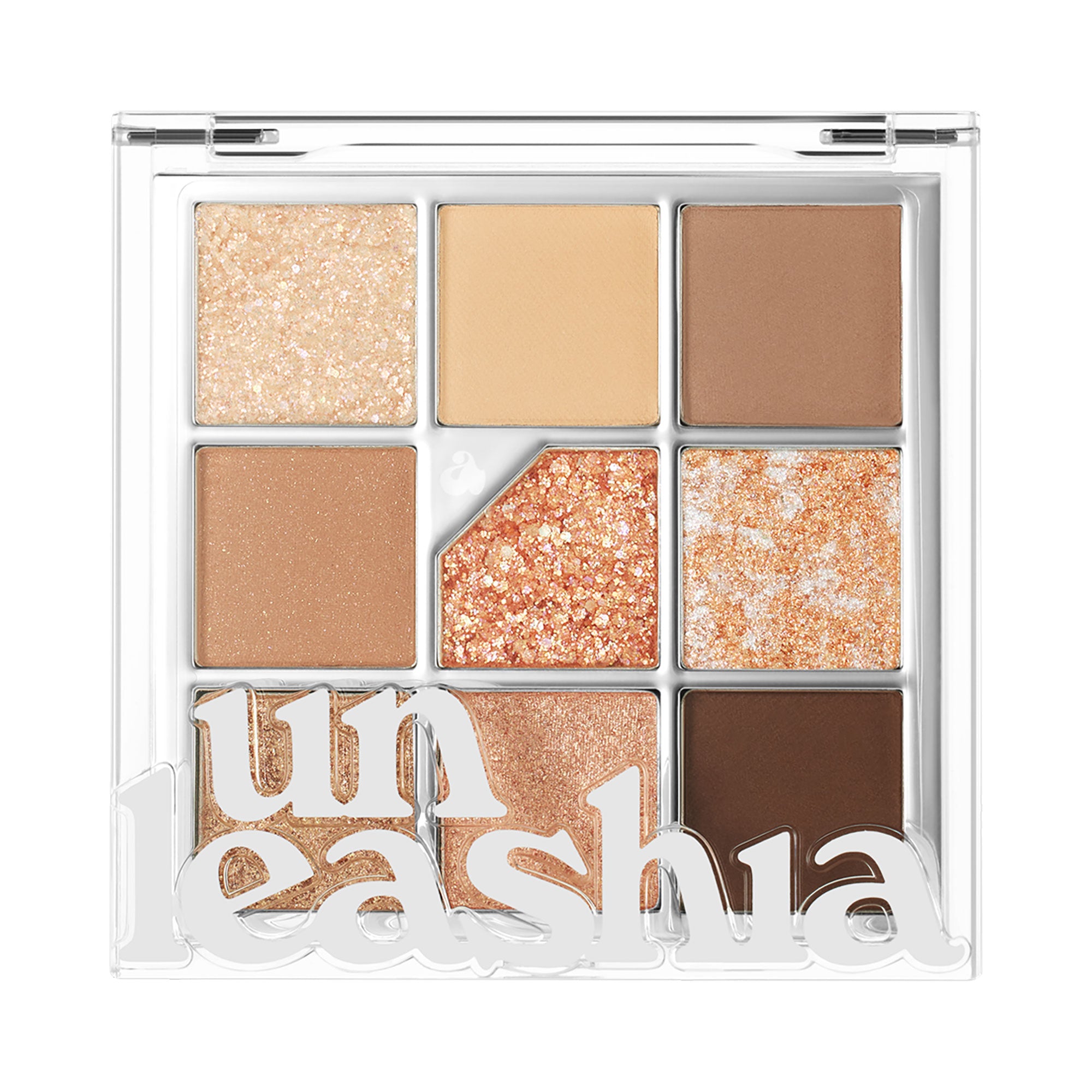 UNLEASHIA GLITTERPEDIA Palette di ombretti vegani n. 2 All of Brown 6,2 g