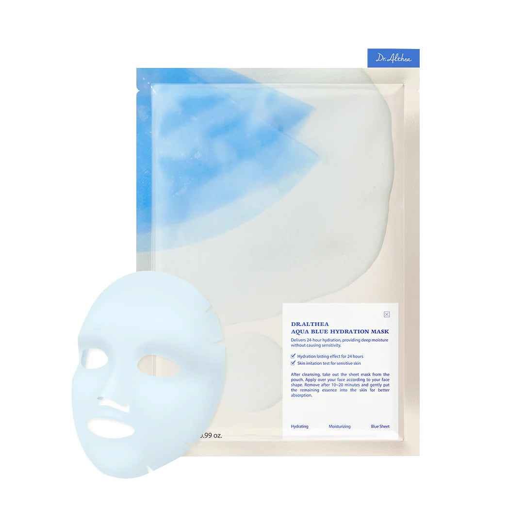 DR. ALTHEA DR.ALTHEA AQUA BLUE HYDRATION Maschera in tessuto con effetto idratante intenso (4 pz.) 122 g