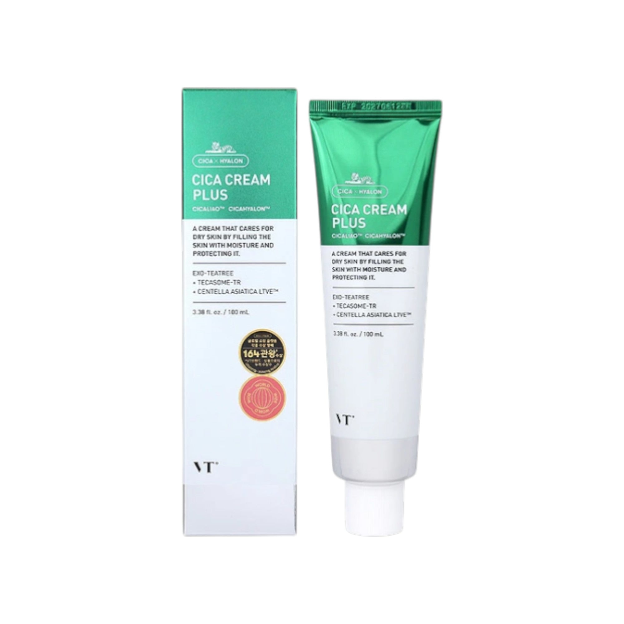 VT COSMETICS CICA CREAM PLUS Crème visage apaisante intense 100 ml