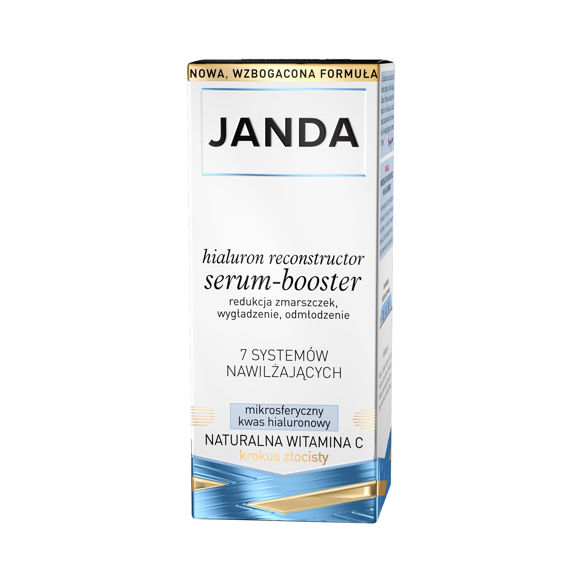 JANDA HIALURON Siero all'acido ialuronico, booster levigante per giorno/notte 30 ml