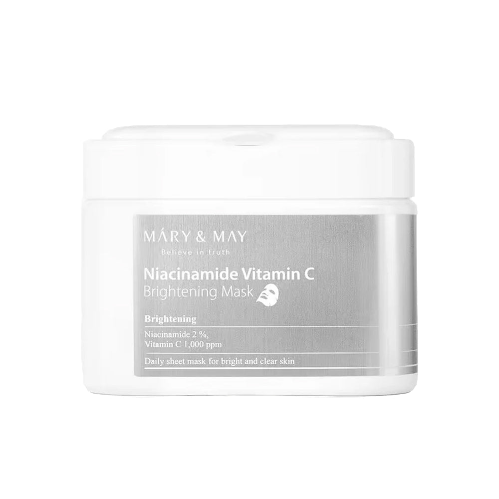 MARY & MAY NIACINAMIDE VITAMIN C MASK Zestaw rozjaśniających maseczek do twarzy z witaminą C 30 szt.