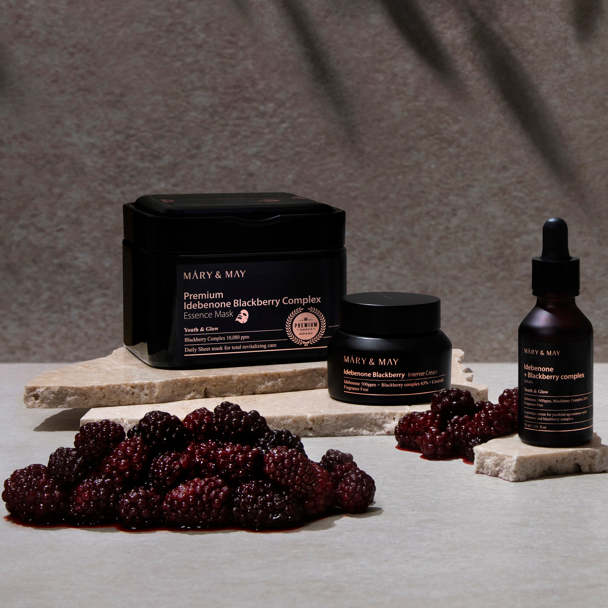 MARY & MAY IDEBENONE BLACKBERRY INTENSE Zaawansowany krem regenerujący do twarzy 70 g #2