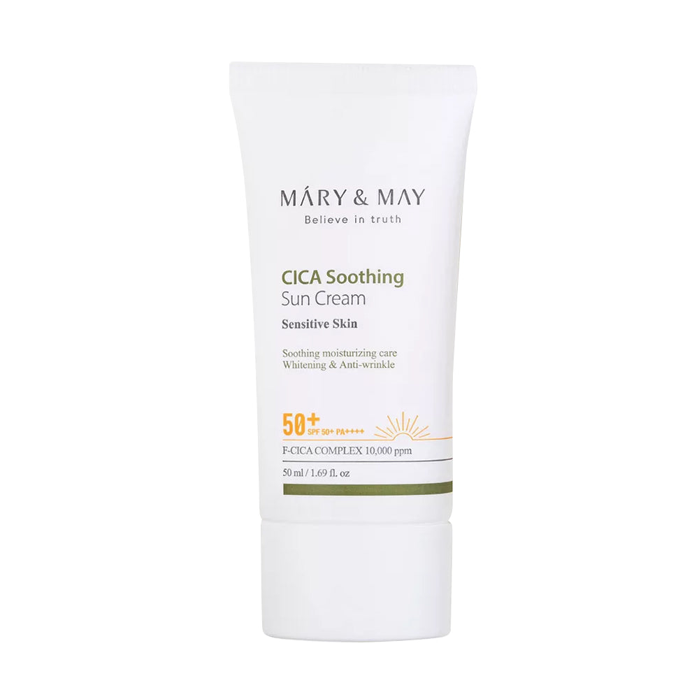 MARY & MAY CICA CREME SOLAIRE APAISANTE Crème solaire apaisante avec filtre SPF50+ PA++++ 50 ml