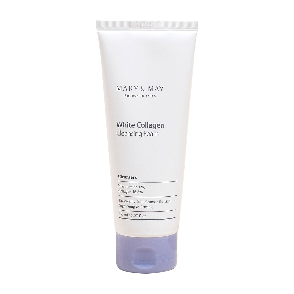 MARY & MAY WHITE COLLAGEN CLEANSING FOAM Pianka do mycia twarzy o działaniu rozjaśniająco-nawilżającym 150 ml