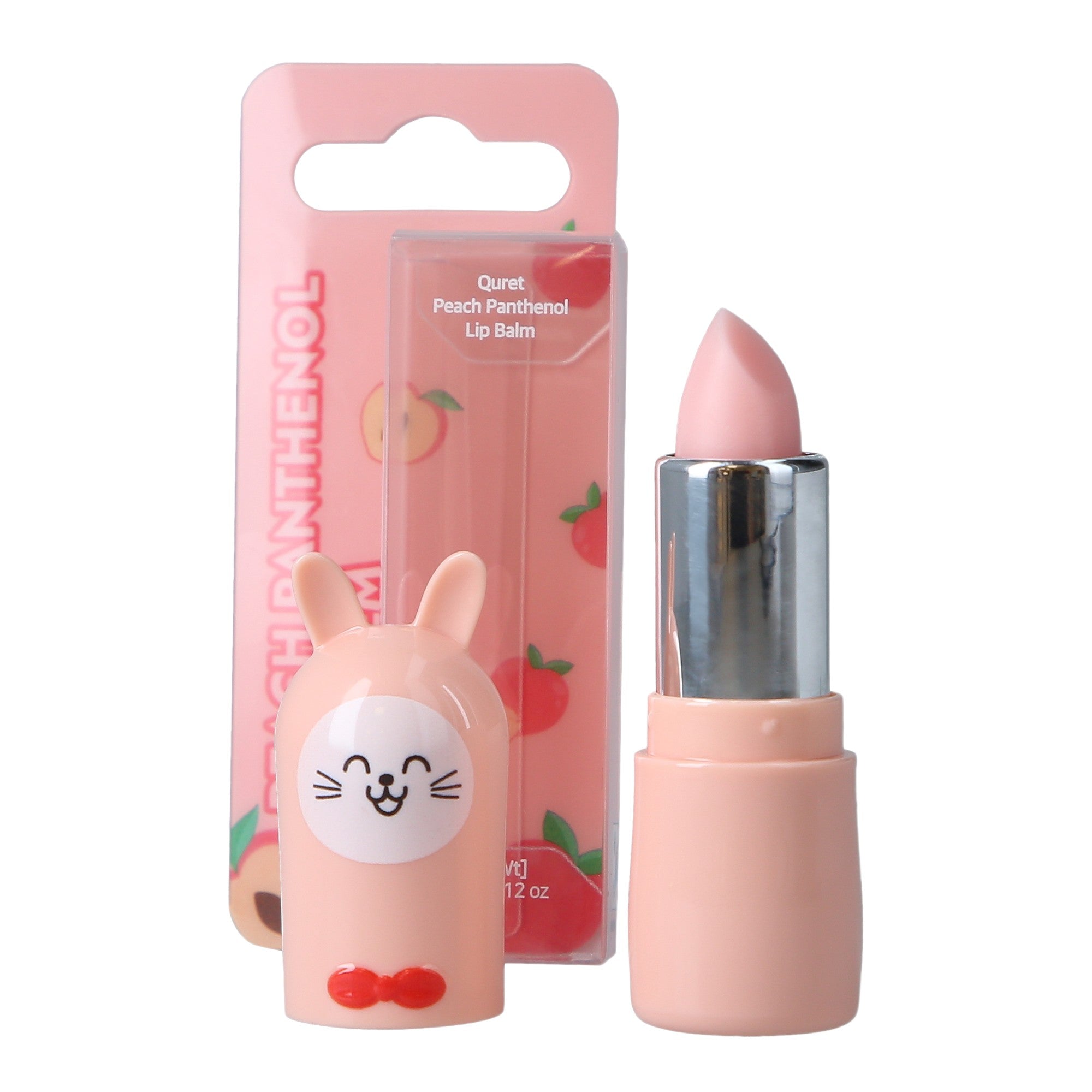 QURET Balsamo Labbra Idratante al Pantenolo, Pesca 3,5 g #2