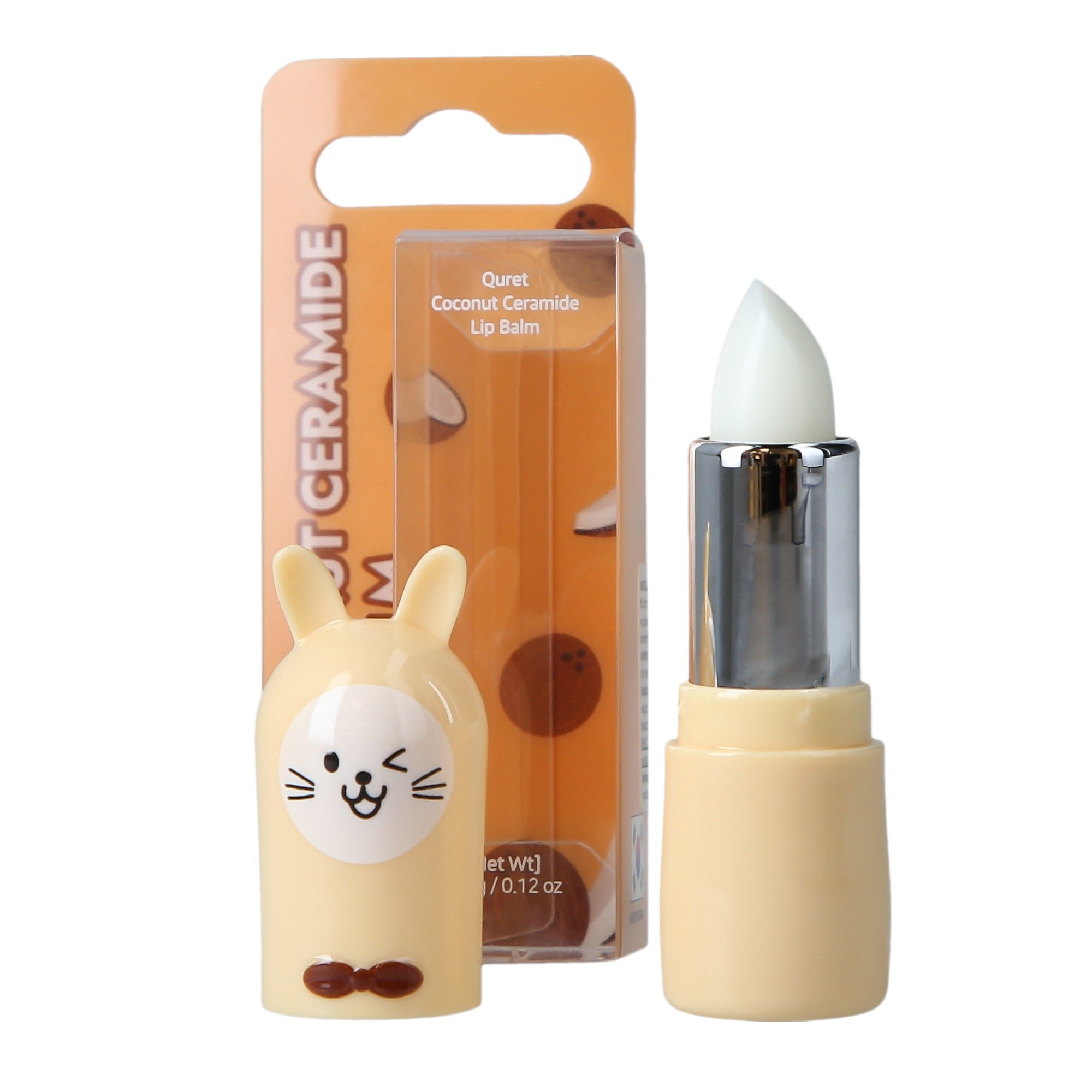 QURET Balsamo labbra protettivo alle ceramidi, Cocco 3,5 g #2
