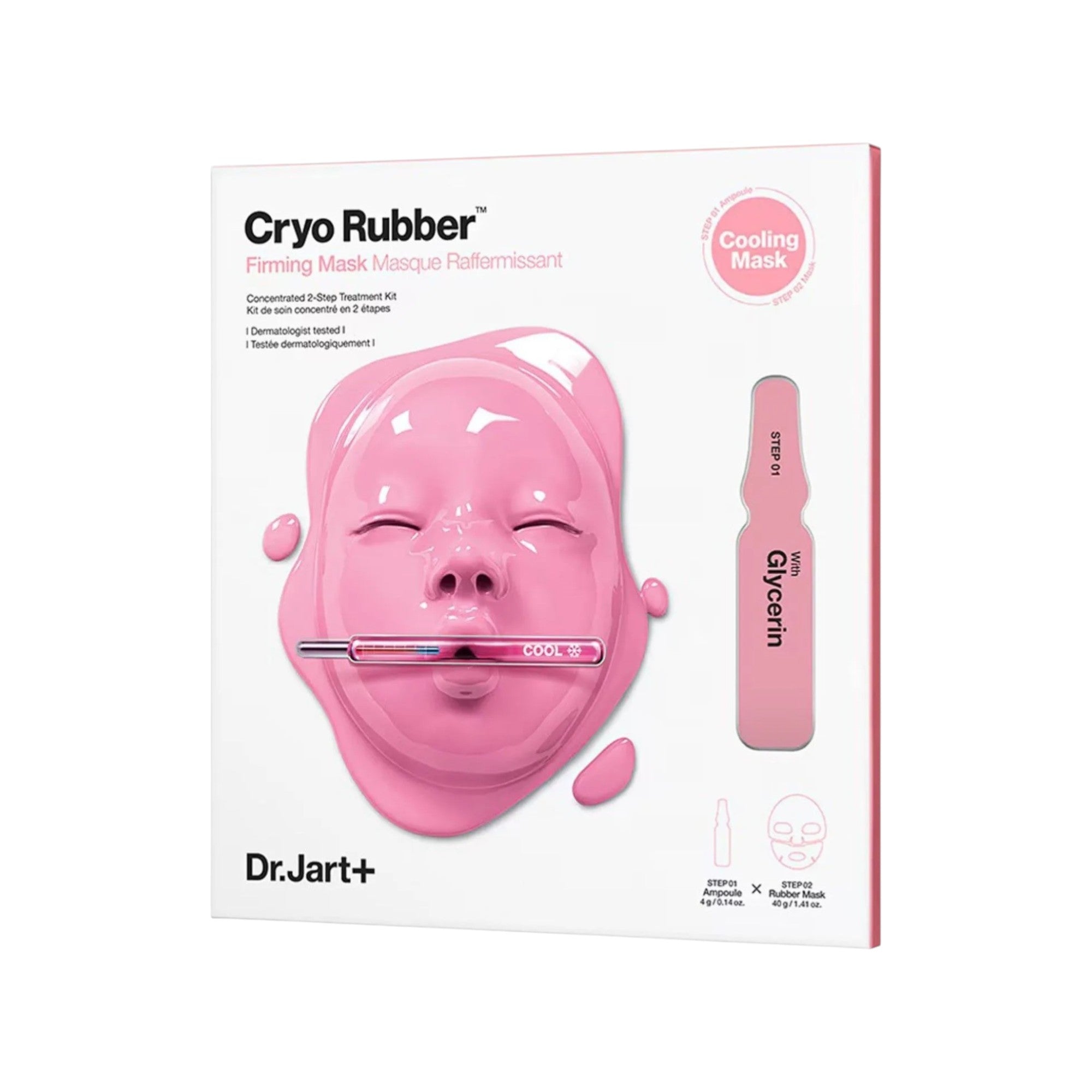 DR. JART+ CRYO RUBBER™ FIRMING COLLAGEN Maschera viso idrogel con effetto rassodante 4 g + 40 g