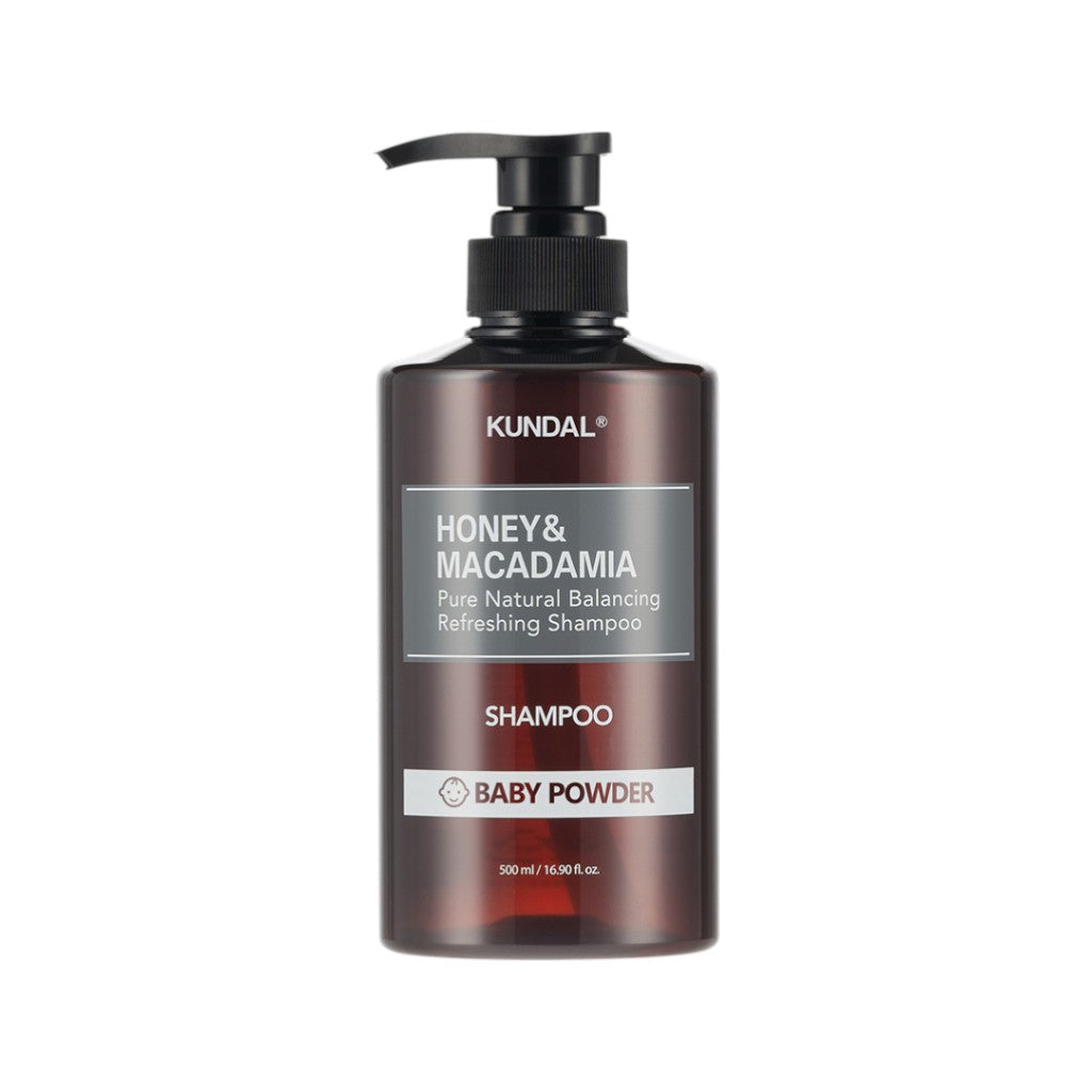KUNDAL MIELE E MACADAMIA Shampoo rinfrescante per capelli, Borotalco 500 ml