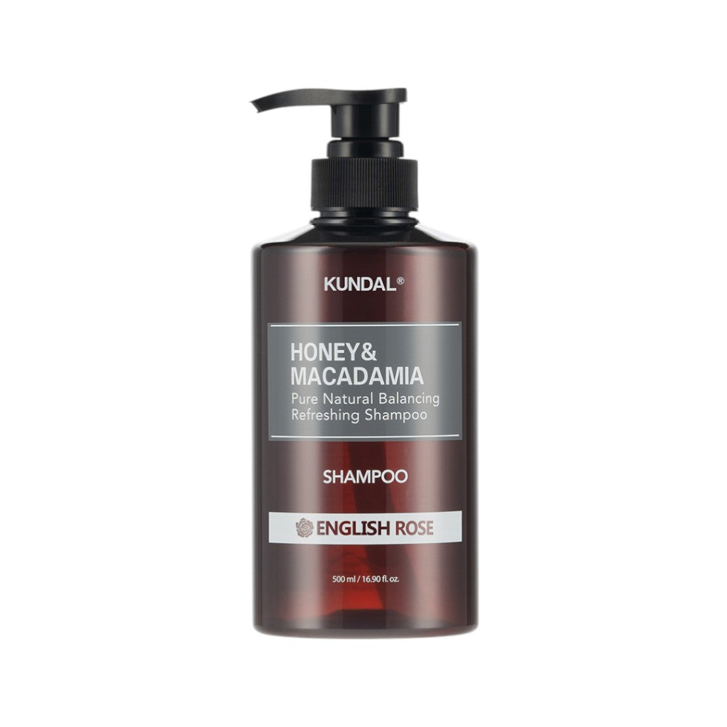 KUNDAL HONEY & MACADAMIA Shampoo rinfrescante per capelli, Rosa Inglese 500 ml