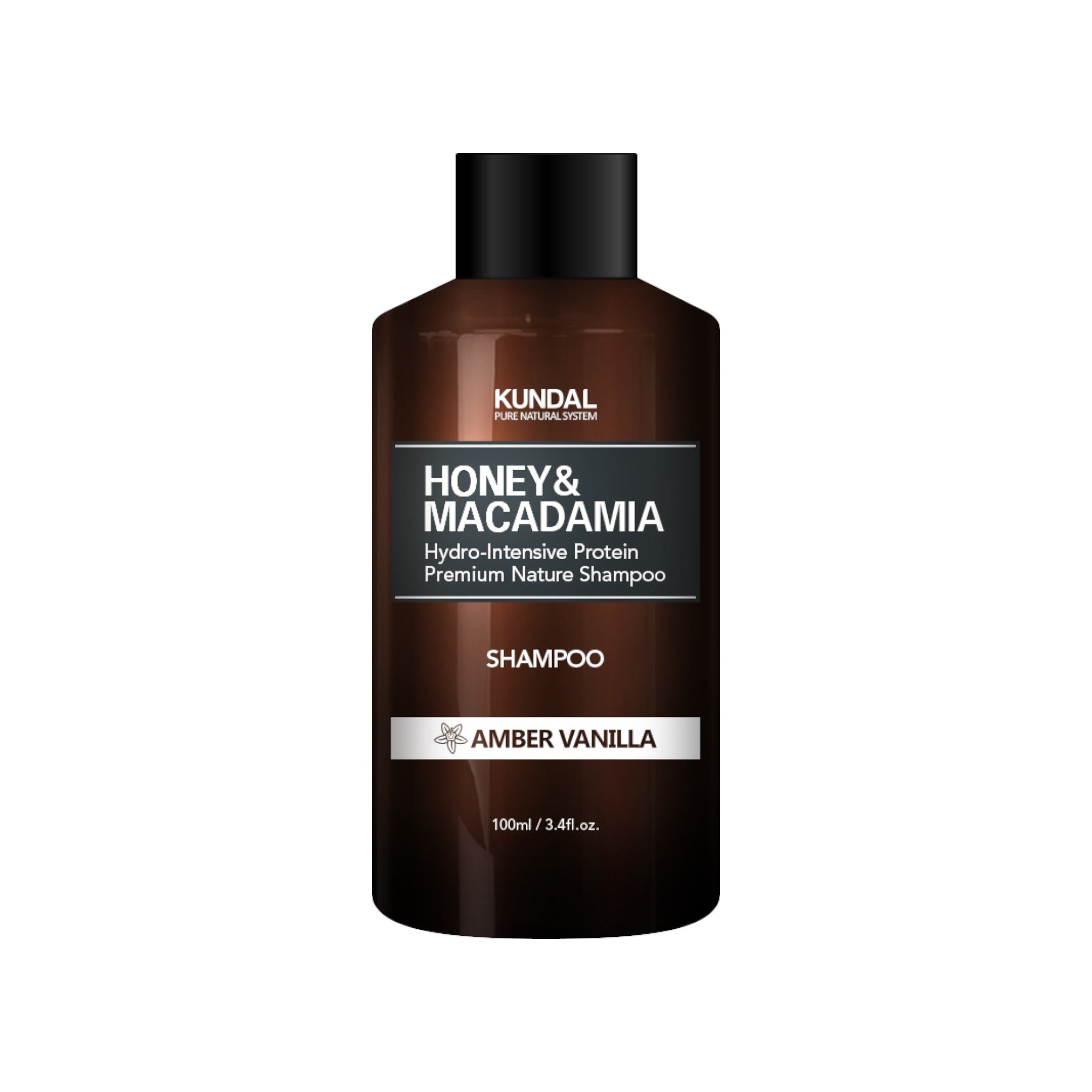 KUNDAL MIELE E MACADAMIA Shampoo nutriente per capelli, Ambra Vaniglia 100 ml