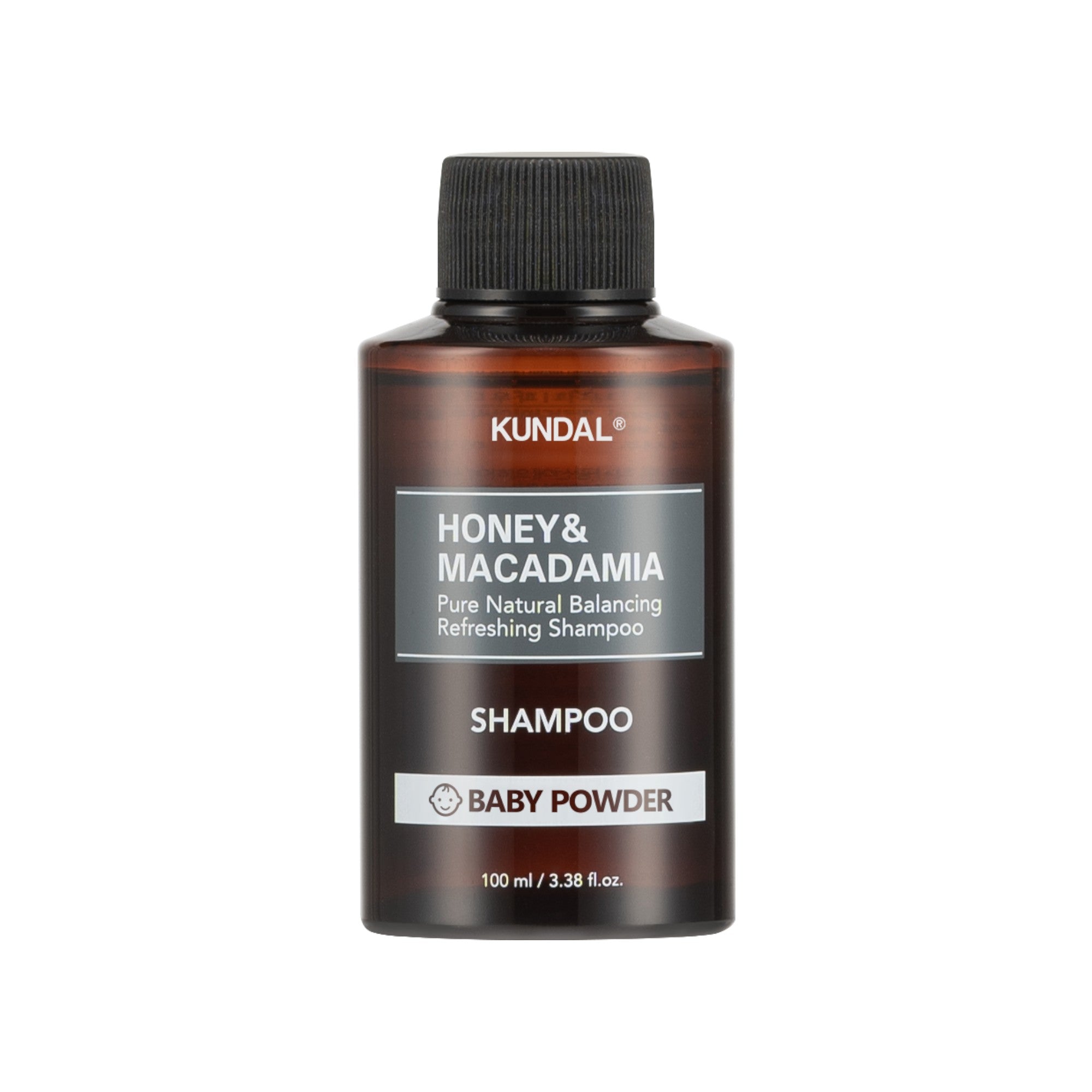 KUNDAL MIELE E MACADAMIA Shampoo rinfrescante per capelli, Borotalco 100 ml