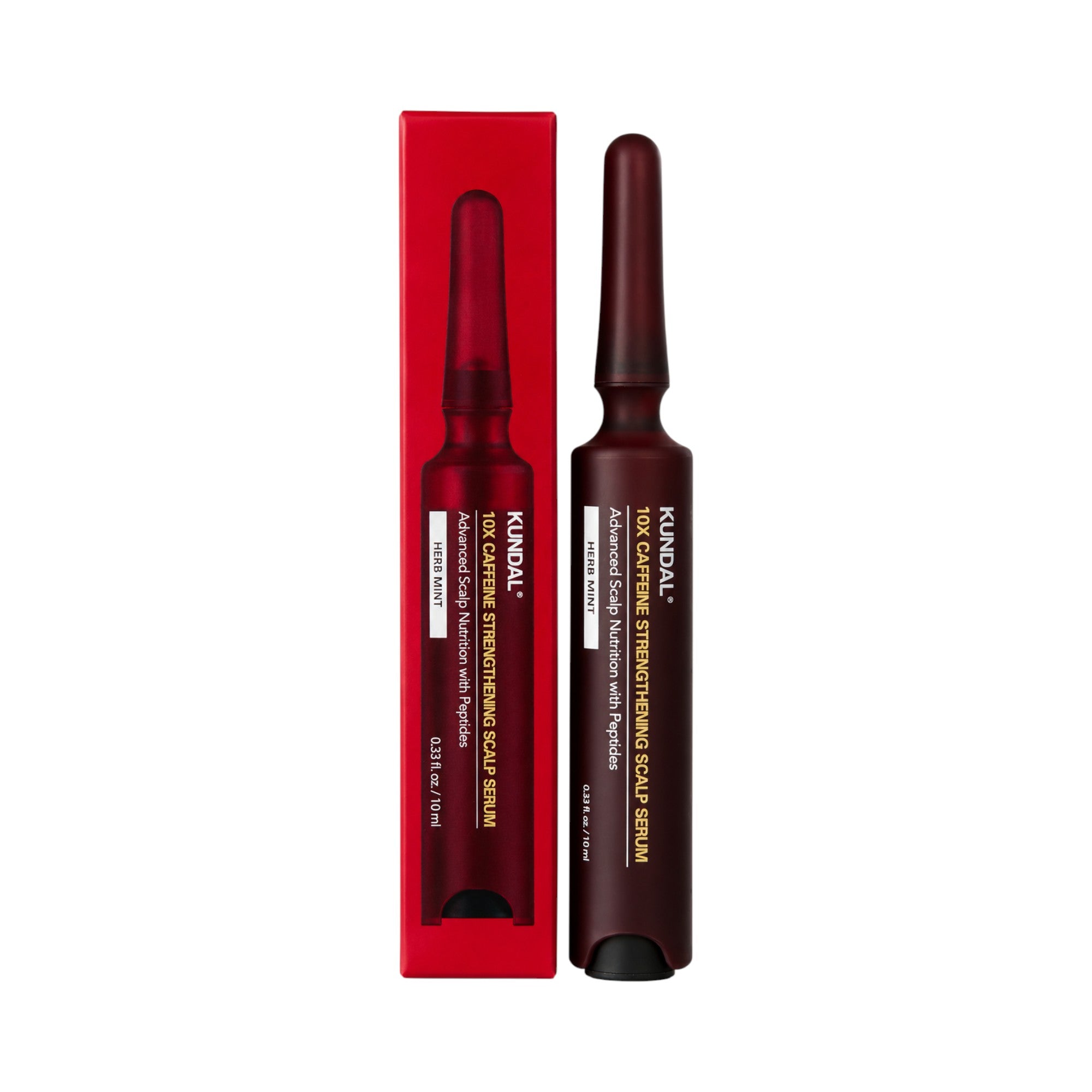 KUNDAL 10X CAFFEINE STRENGTHENING SCALP SERUM Siero rinforzante con caffeina per il cuoio capelluto 10 ml