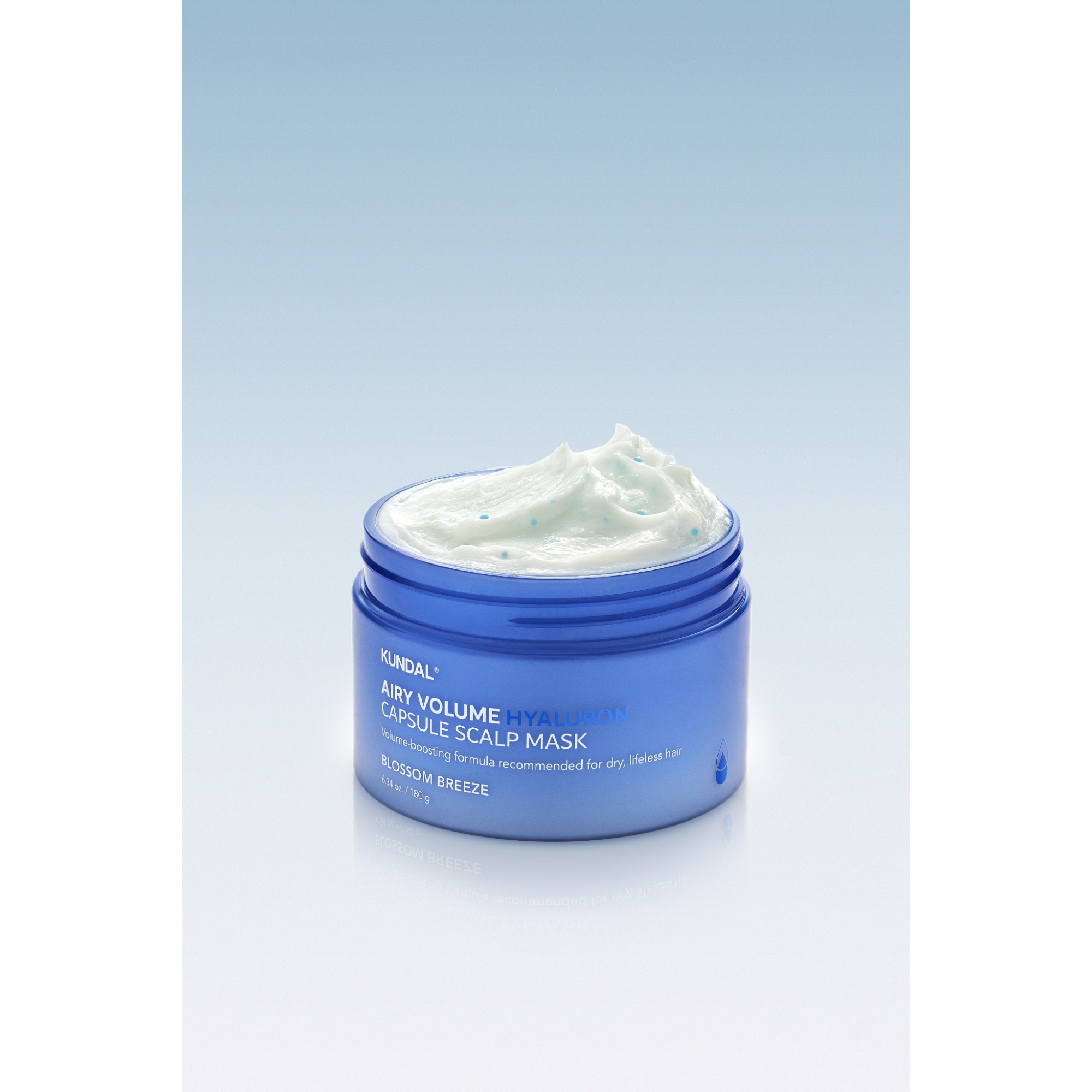 KUNDAL AIRY VOLUME HYALURON CAPSULE SCALP Maschera leggera per capelli sottili Blossom Breeze 180 g #4