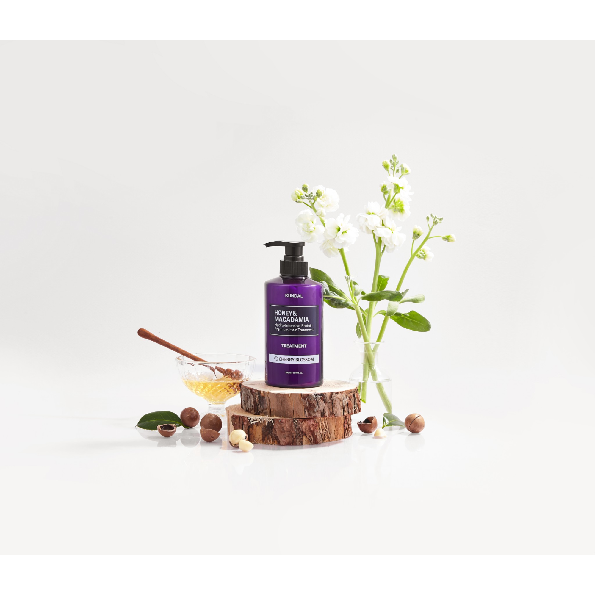 KUNDAL HONEY & MACADAMIA Balsamo per capelli idratante intensivo Fiori di Ciliegio 500 ml #2