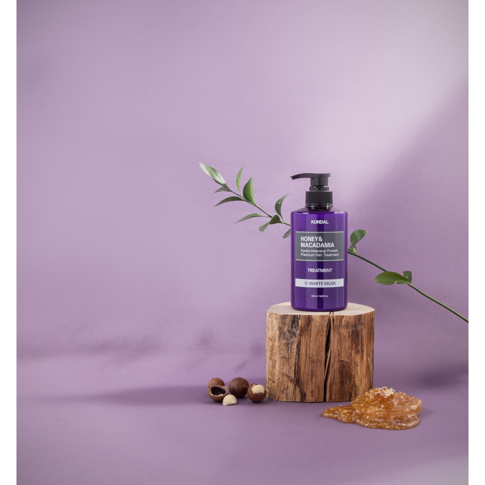 KUNDAL HONEY & MACADAMIA Balsamo per capelli idratante intensivo Muschio Bianco 500 ml #4
