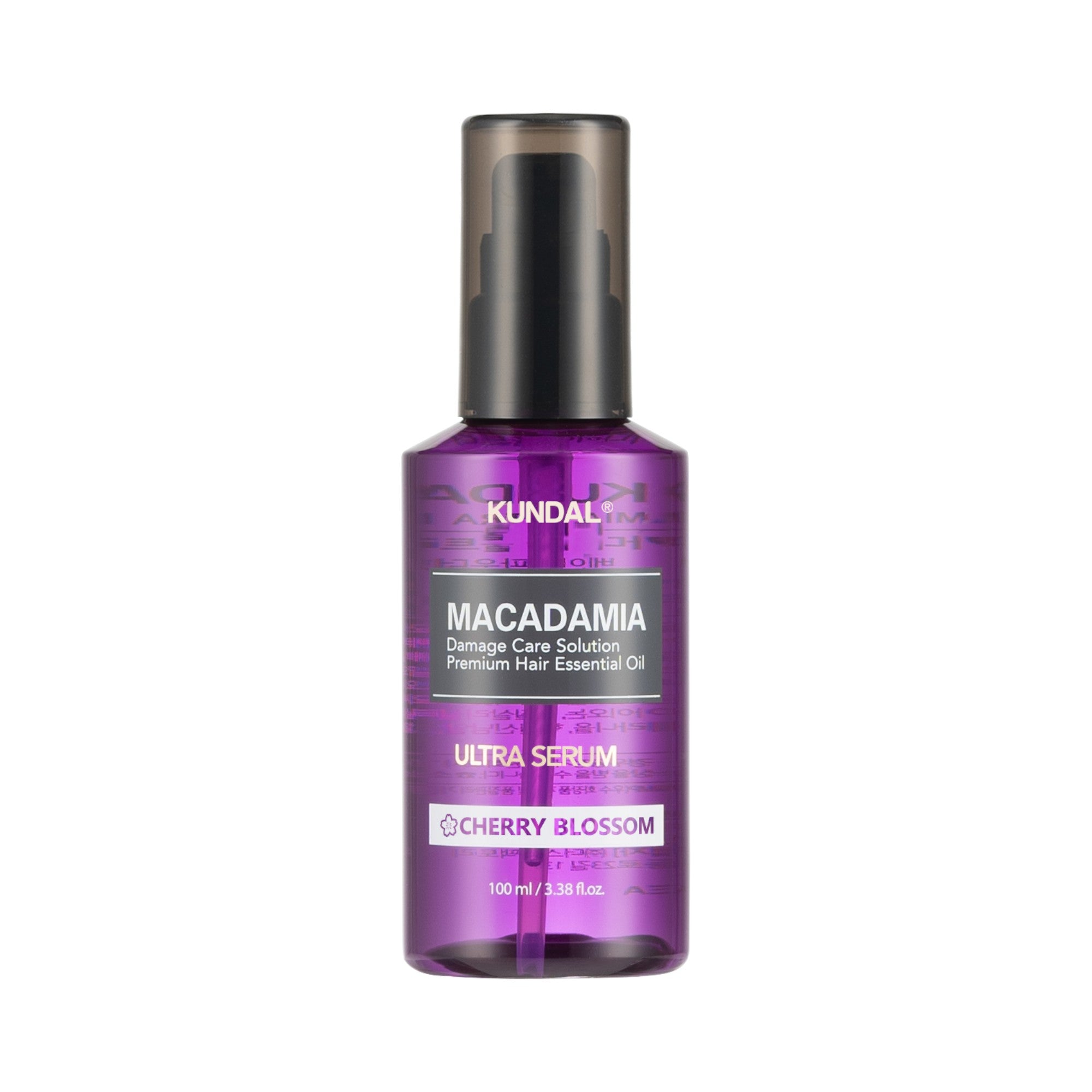 KUNDAL MACADAMIA ULTRA HAIR SERUM Siero per capelli rigenerante intensivo Fiori di Ciliegio 100 ml