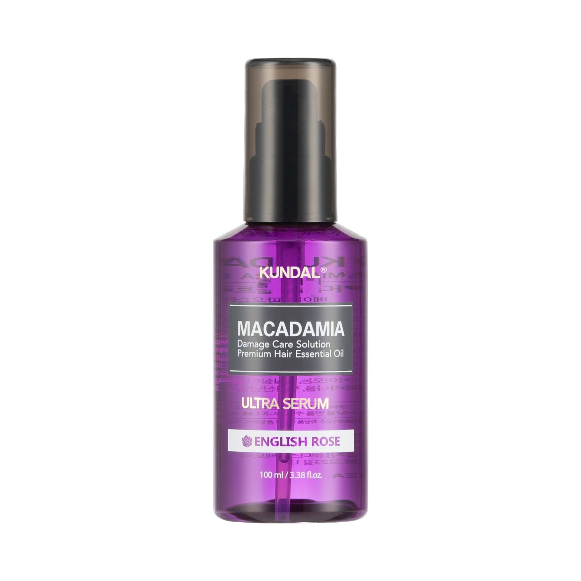 KUNDAL MACADAMIA ULTRA HAIR SERUM Siero per capelli rigenerante intensivo alla rosa inglese 100 ml