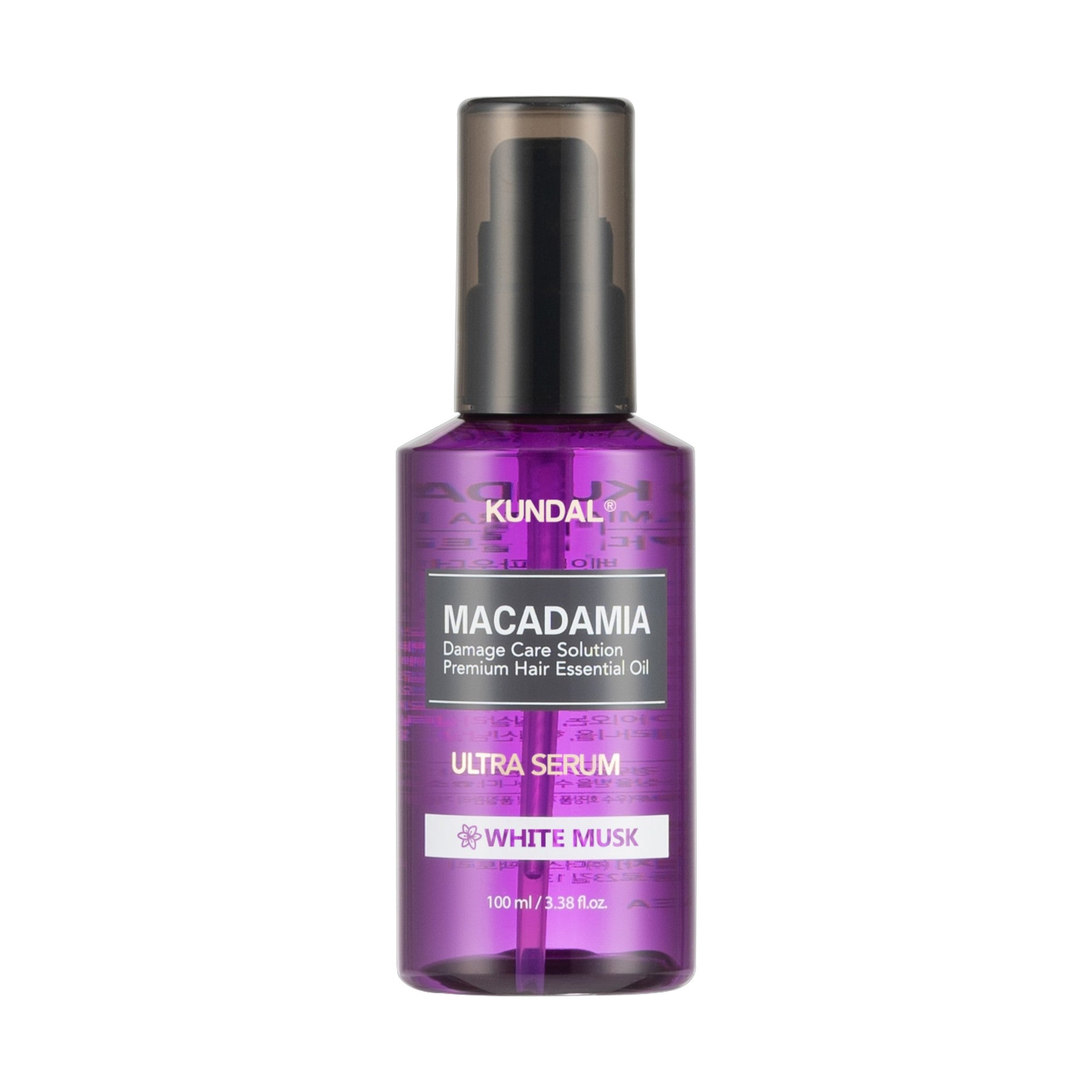 KUNDAL MACADAMIA ULTRA HAIR SERUM Siero per capelli rigenerante intensivo Muschio Bianco 100 ml