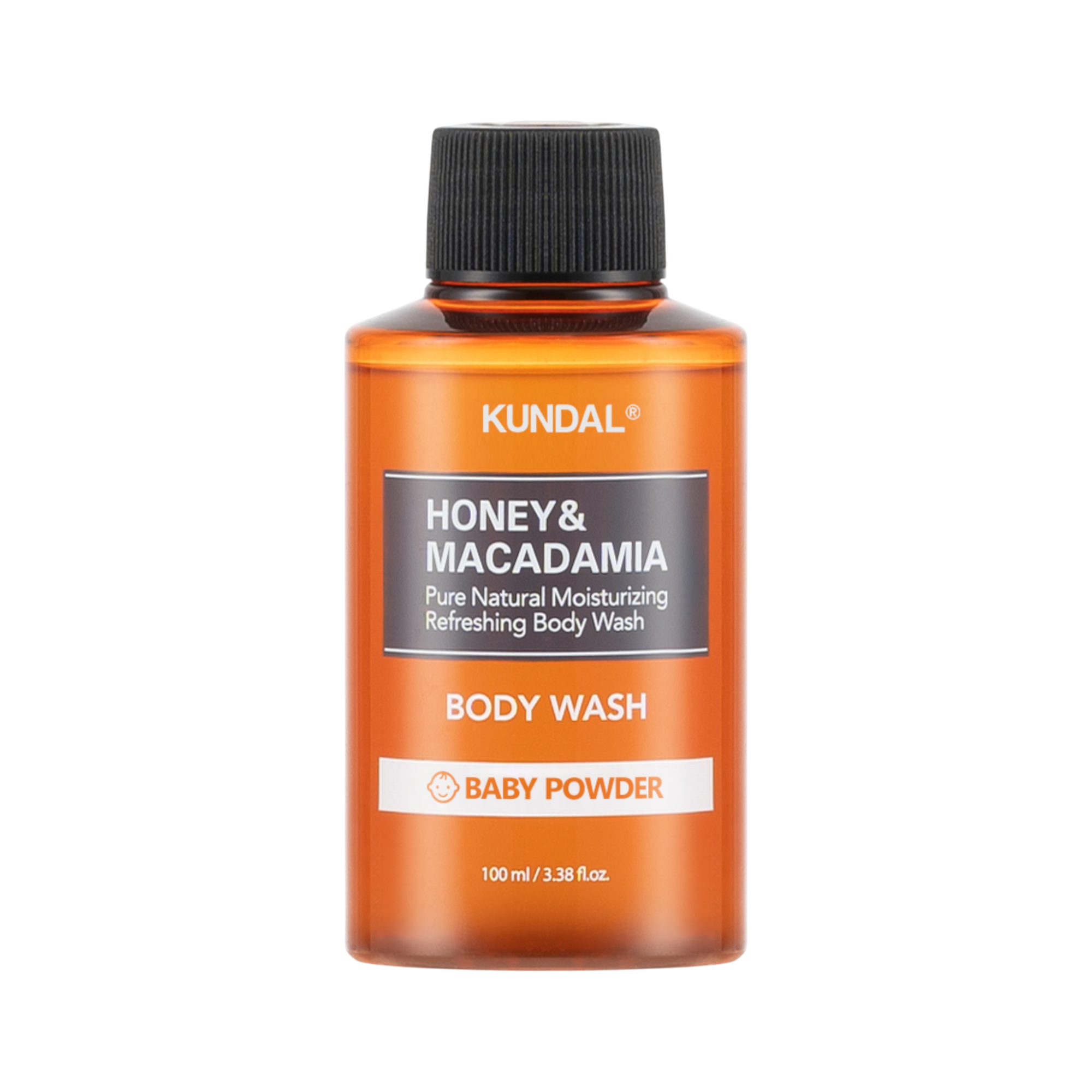KUNDAL MIELE E MACADAMIA Gel detergente corpo rinfrescante Baby Talco 100 ml