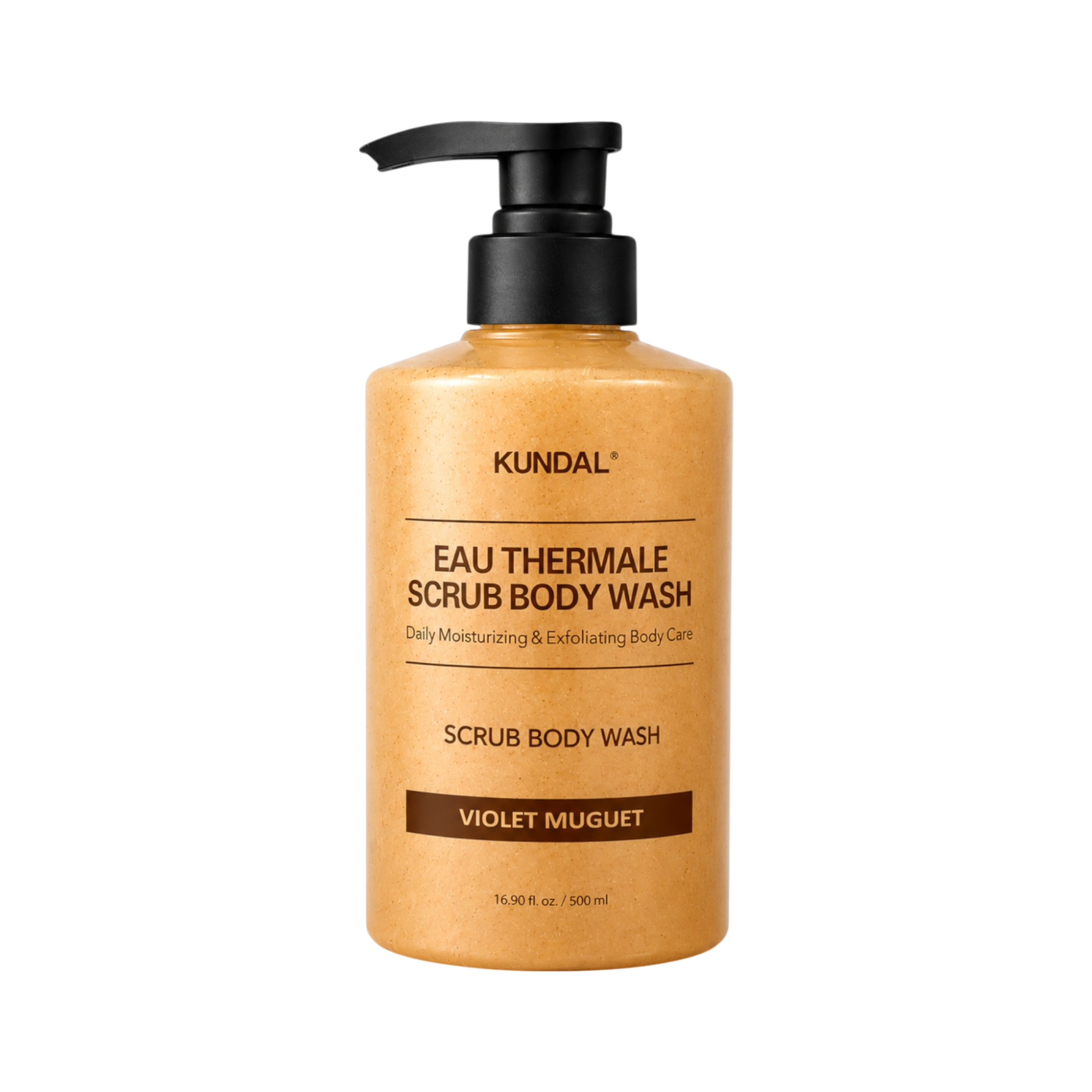 KUNDAL EAU THERMALE SCRUB BODY WASH Gel doccia peeling Violet Muguet 500 ml