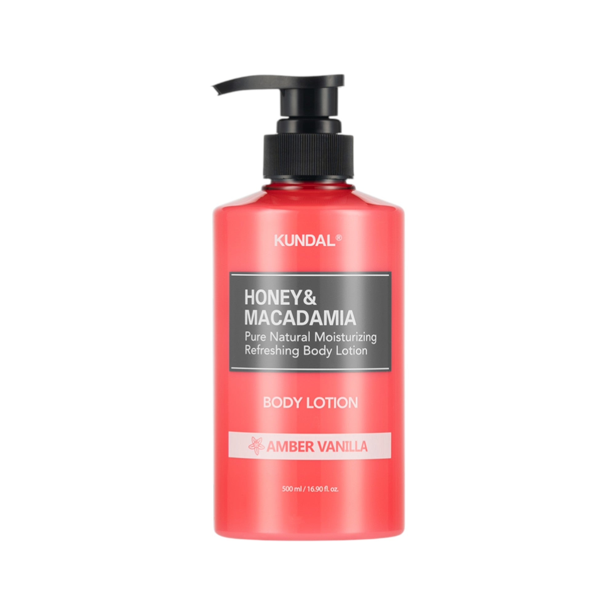 KUNDAL MIELE E MACADAMIA Lozione corpo idratante Ambra Vaniglia 500 ml