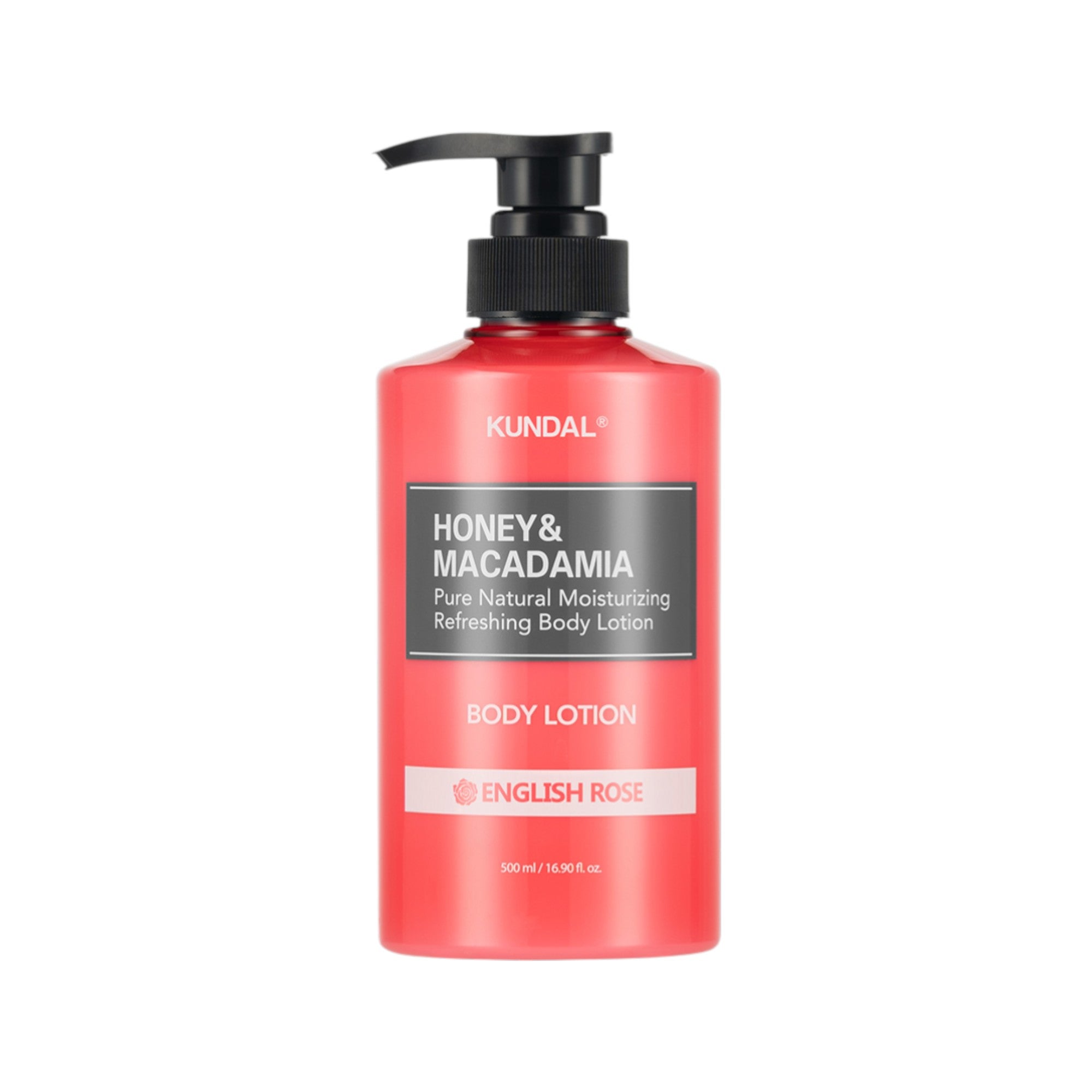 KUNDAL MIELE E MACADAMIA Balsamo corpo idratante Rosa Inglese 500 ml