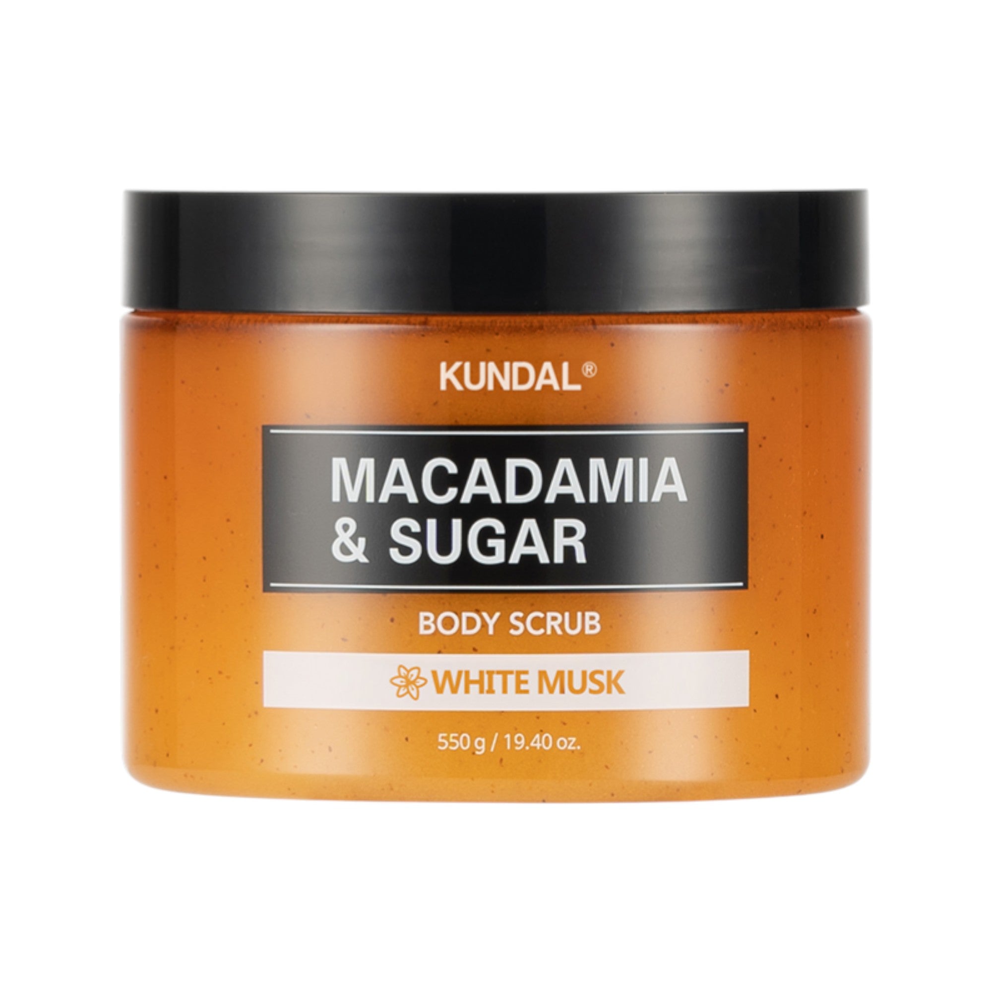 KUNDAL SCRUB CORPO MACADAMIA E ZUCCHERO Scrub corpo zucchero e muschio bianco 550 g