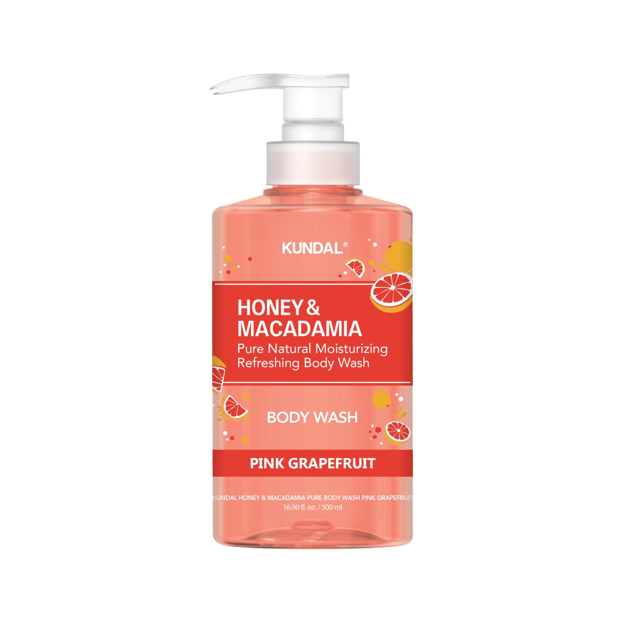 KUNDAL HONEY & MACADAMIA PINK GRAPEFRUIT EDITION Zestaw do mycia i pielęgnacji ciała 2 x 500 ml #2