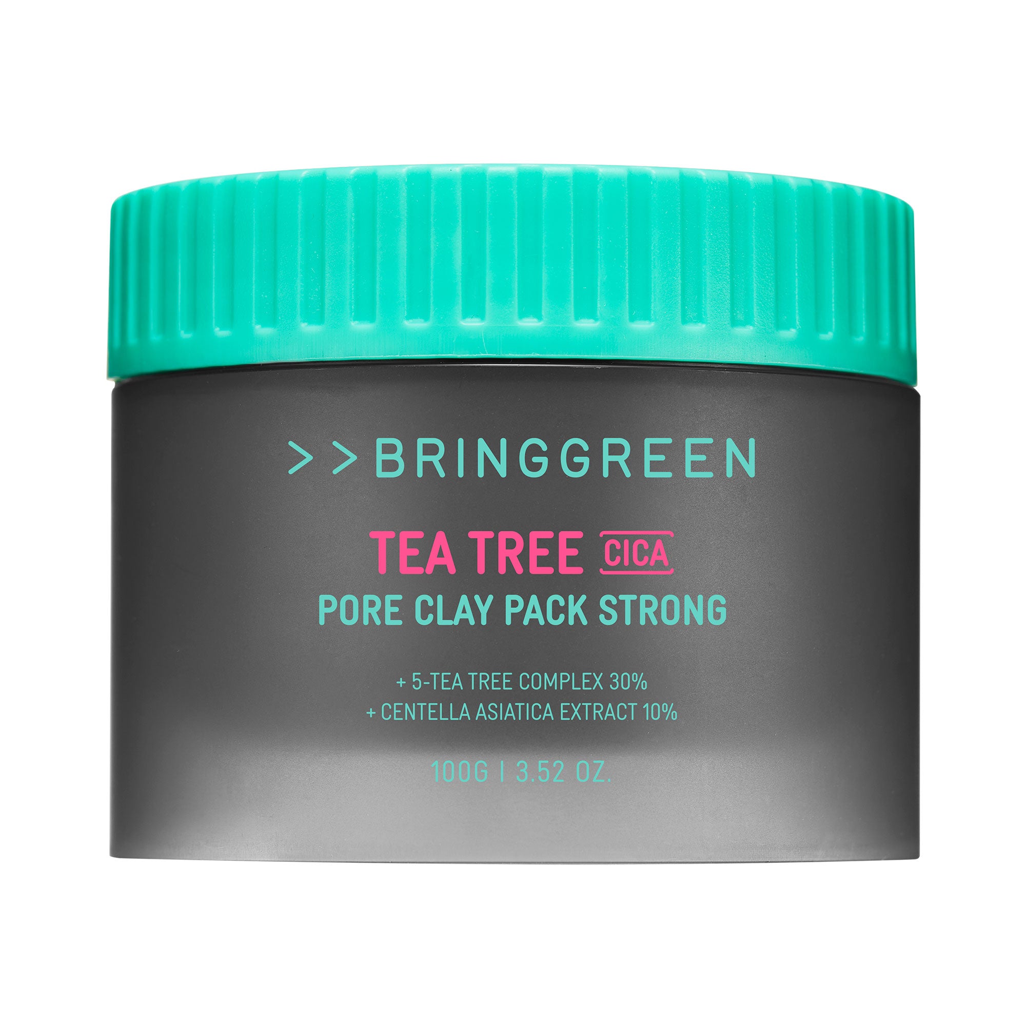 BRINGGREEN Tea Tree Cica Pore Clay Pack Strong – Intensiv reinigende Gesichtsmaske mit Tonerde, Teebaumöl und Cica, 100 g #2