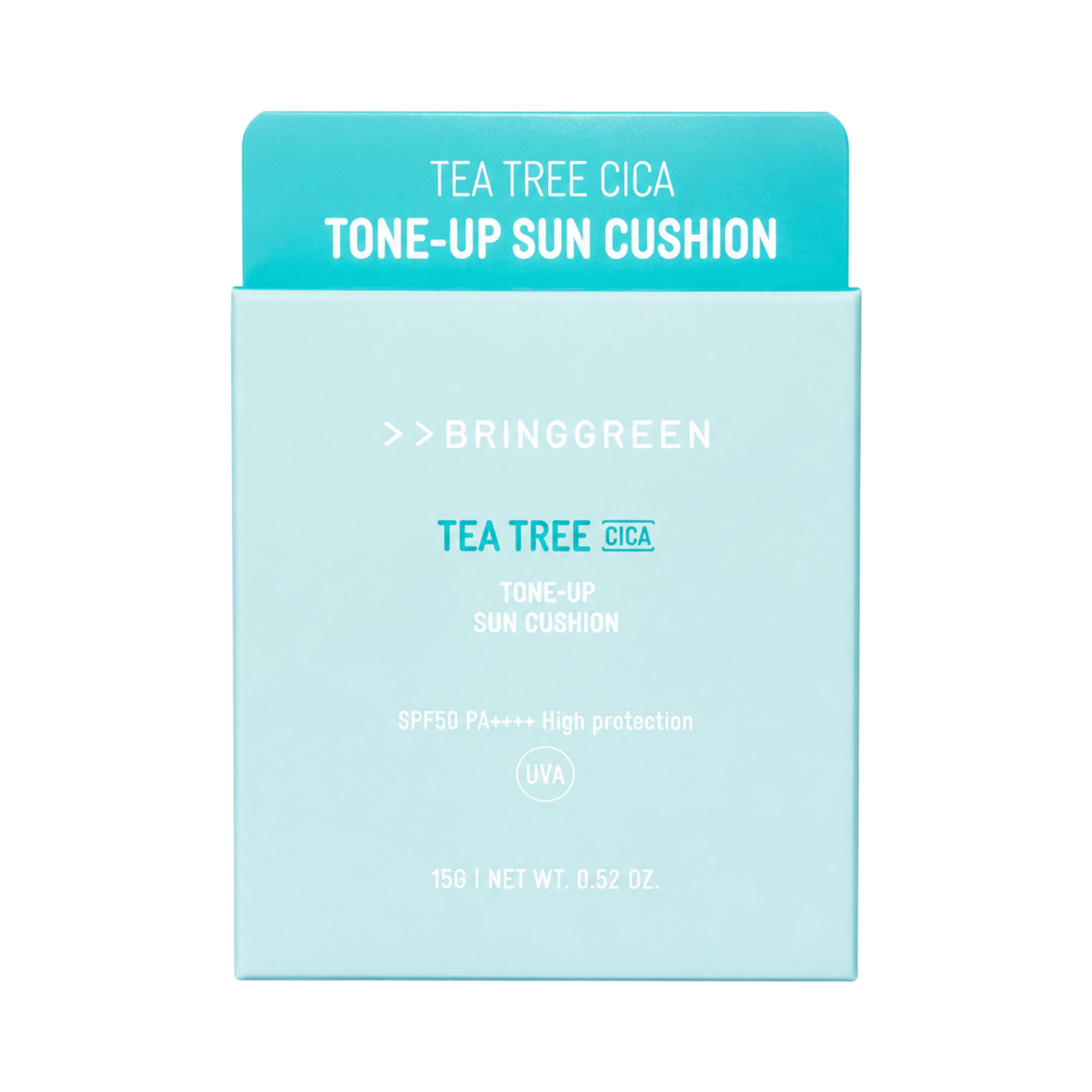 BRINGGREEN Tea Tree Cica Tone-up Sun Cushion SPF50+ PA++++ – Cuscino solare minerale con effetto tonificante 15 g #3