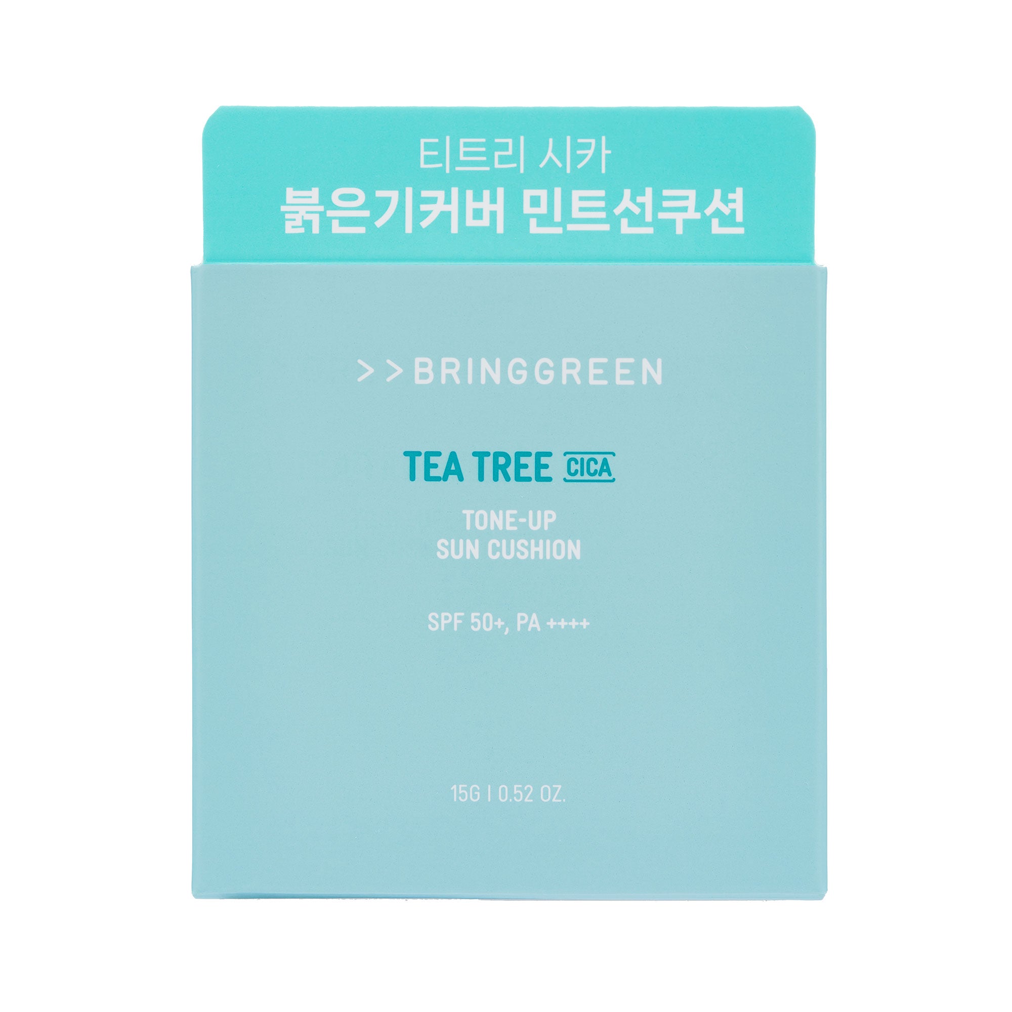 BRINGGREEN Tea Tree Cica Tone-up Sun Cushion SPF50+ PA++++ – Mineralisches Sonnenschutzkissen mit aufhellender Wirkung, 15 g #3