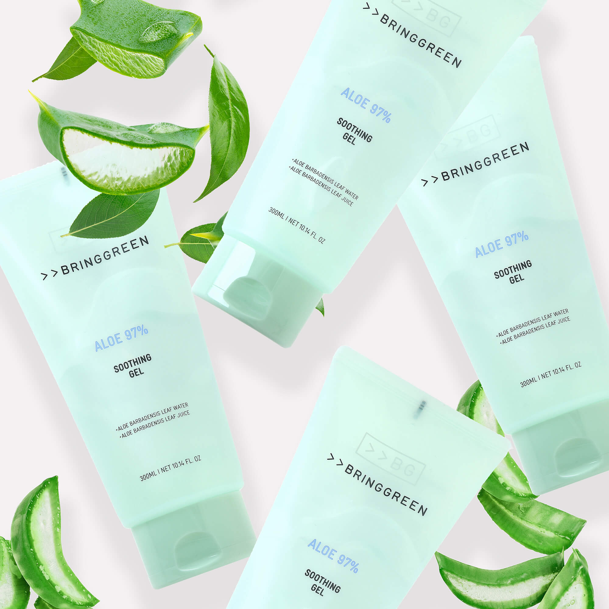 BRINGGREEN Aloe 97% Soothing Gel – Gel lenitivo all’aloe per viso e corpo, 300 ml #2