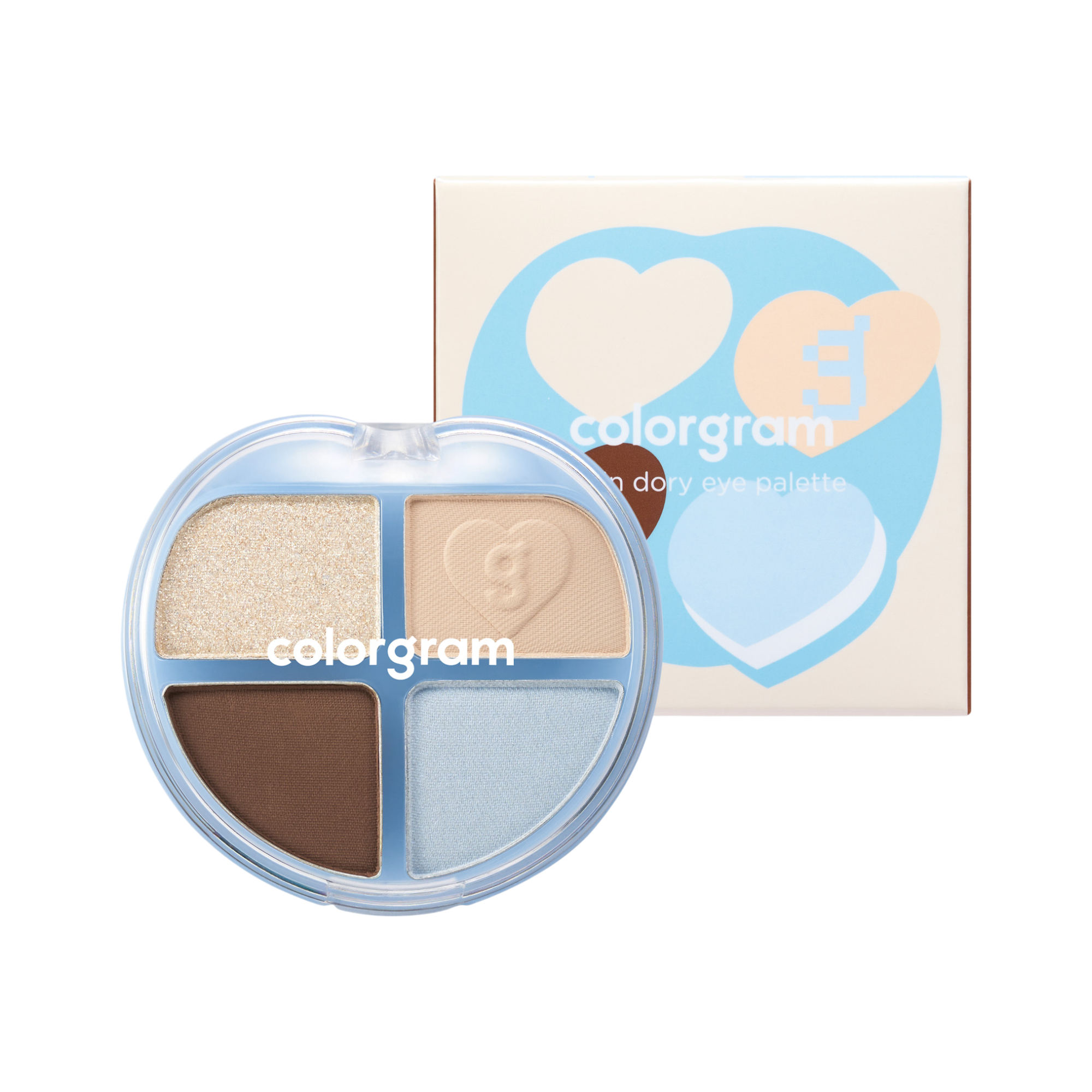 COLORGRAM TINTIN DORY EYE PALETTE Palette di ombretti, 02 Castagna Dory 4 g #2