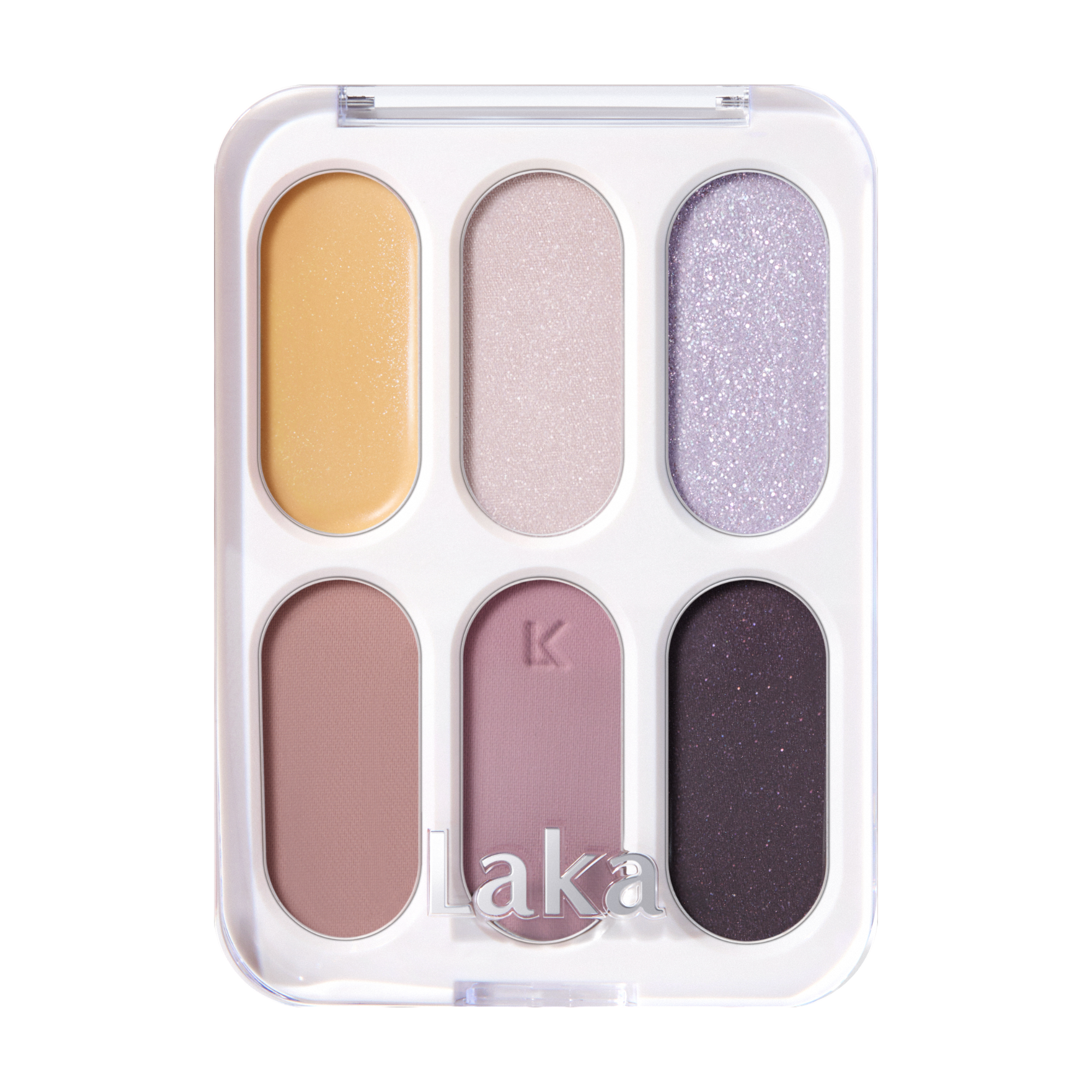 LAKA FOREVER6 EYE PALETTE Palette di ombretti dal finish mat e scintillante, 02 Attenzione 7 g