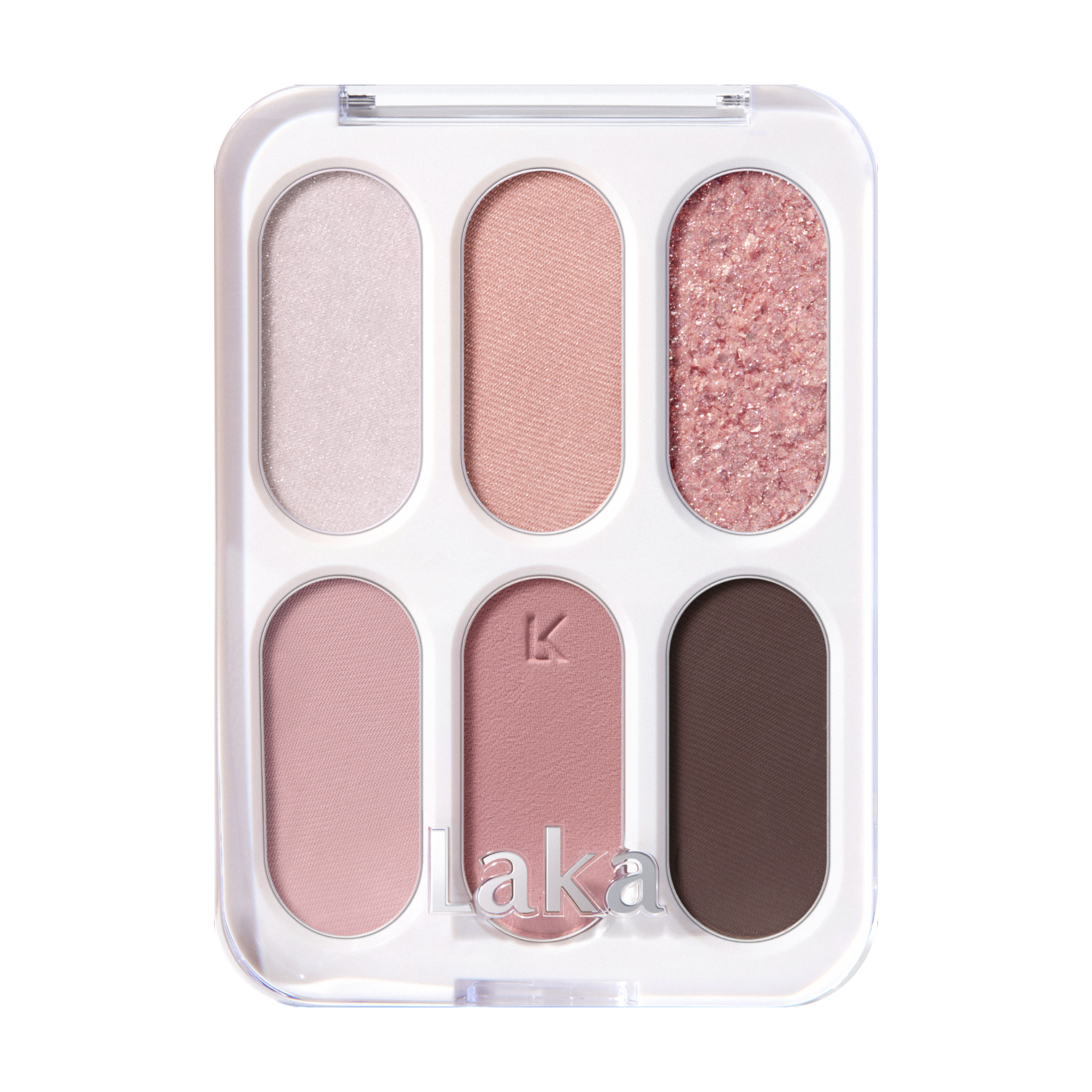LAKA FOREVER6 EYE PALETTE Palette di ombretti con finitura opaca e scintillante, 03 Prim Rose 7 g