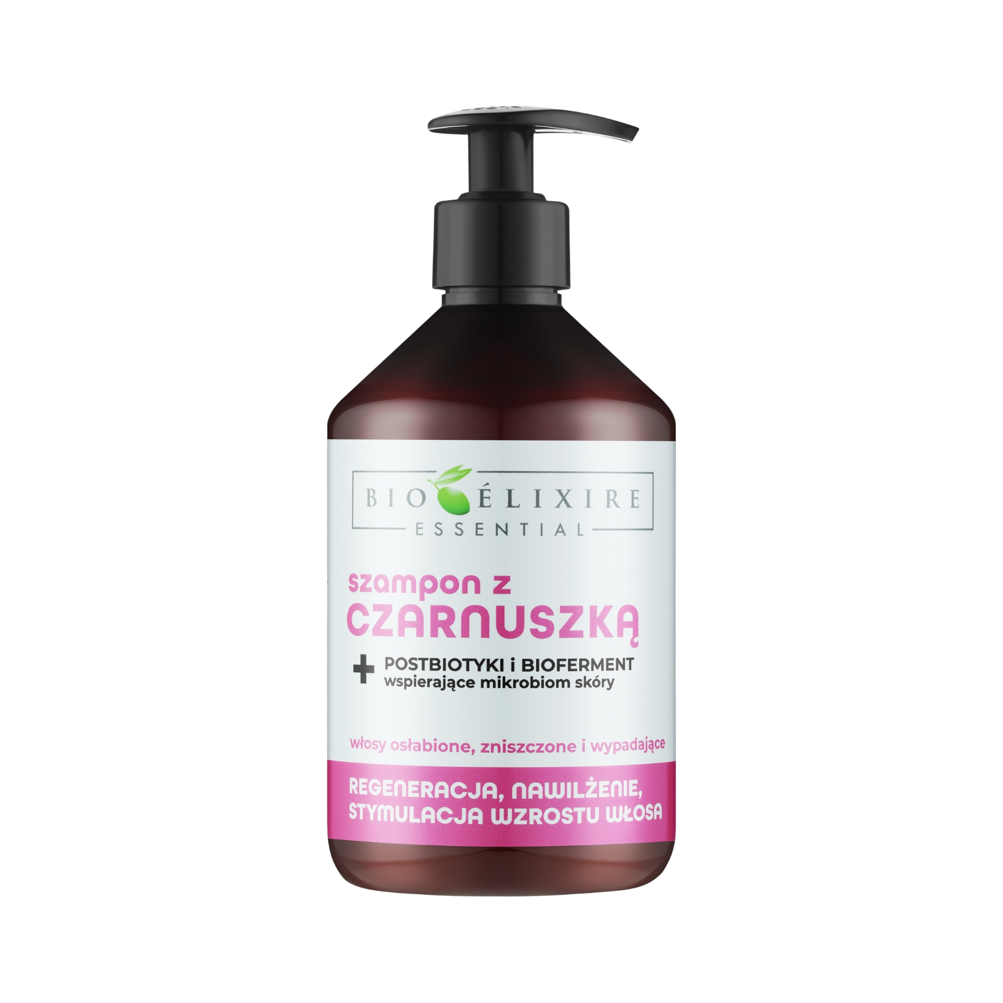 BIOELIXIRE ESSENTIAL Regenerační vlasový šampon s černým kmínem 500 ml