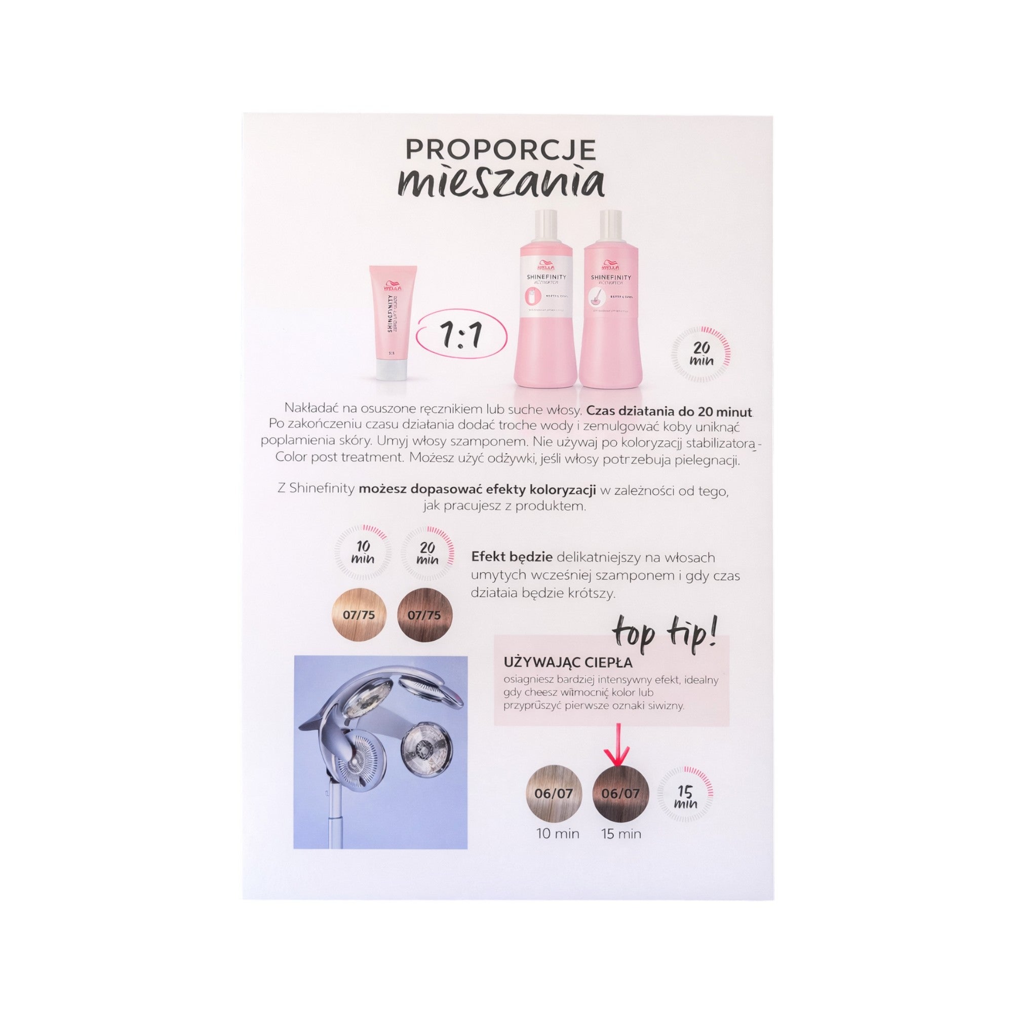 WELLA SHINEFINITY ZERO LIFT GLAZE Paleta barev #5