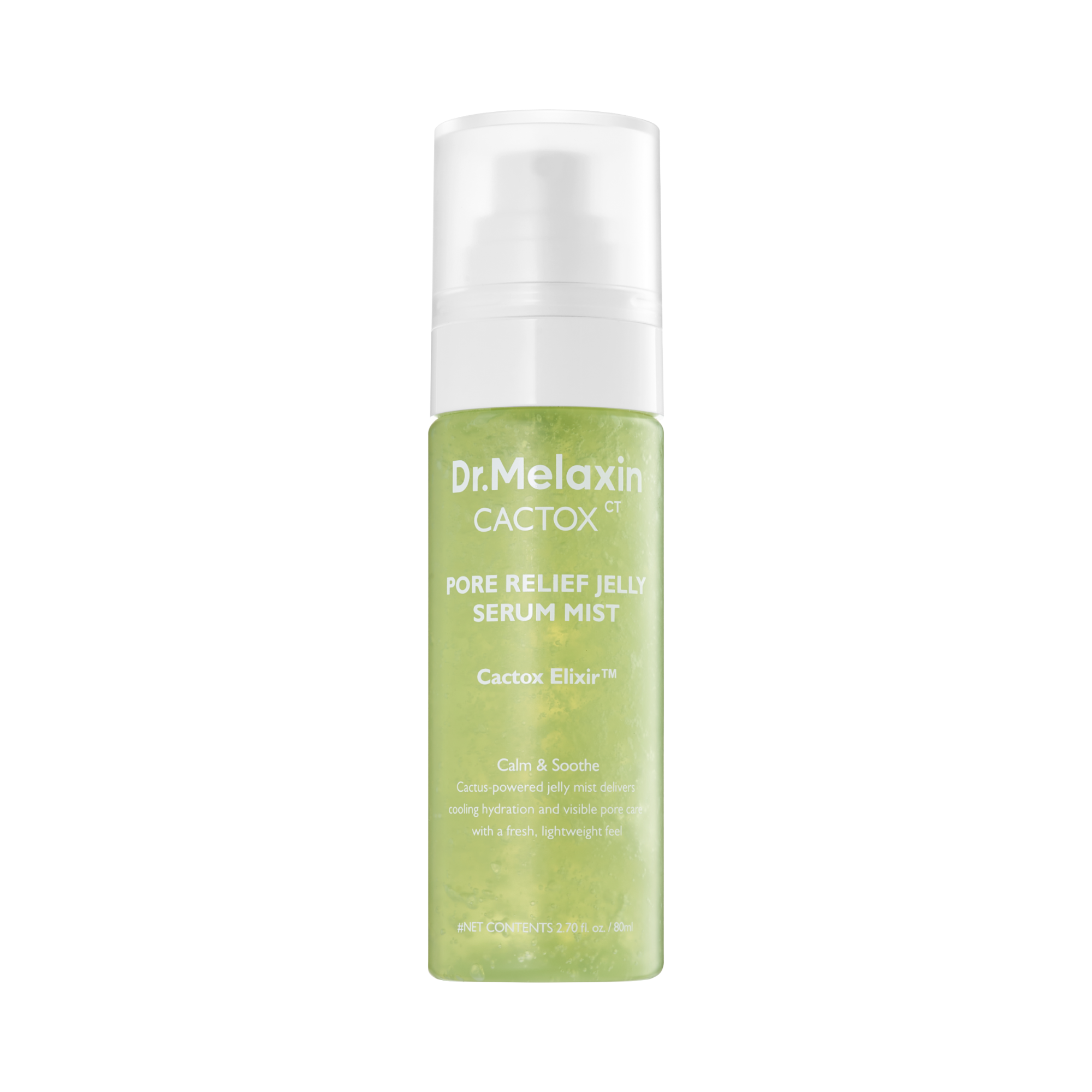 DR.MELAXIN CACTOXCT RELIEF JELLY SERUM MIST Siero-nebbia rinfrescante per il viso 80 ml