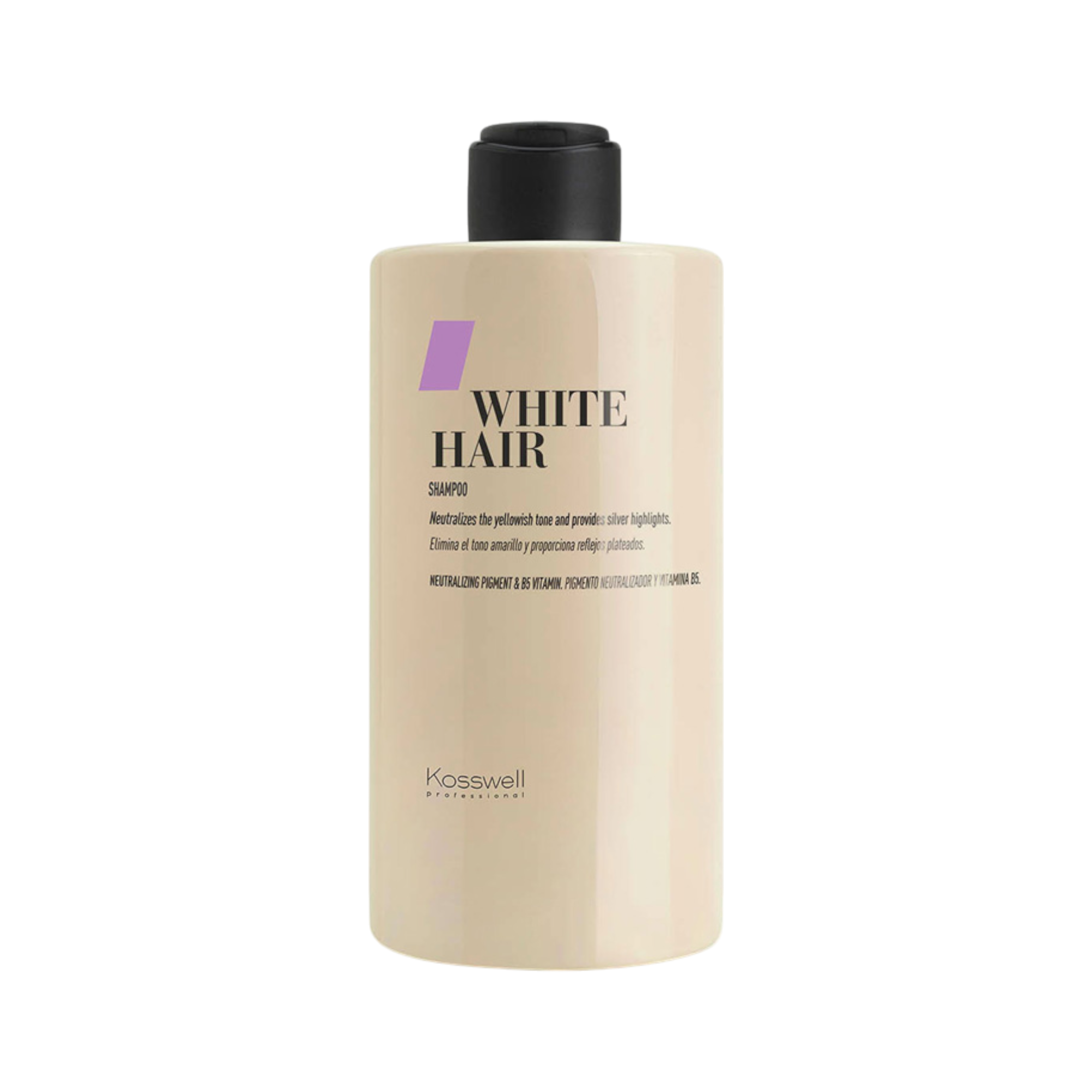 KOSSWELL WHITE HAIR Shampoo per capelli grigi e biondi 500 ml